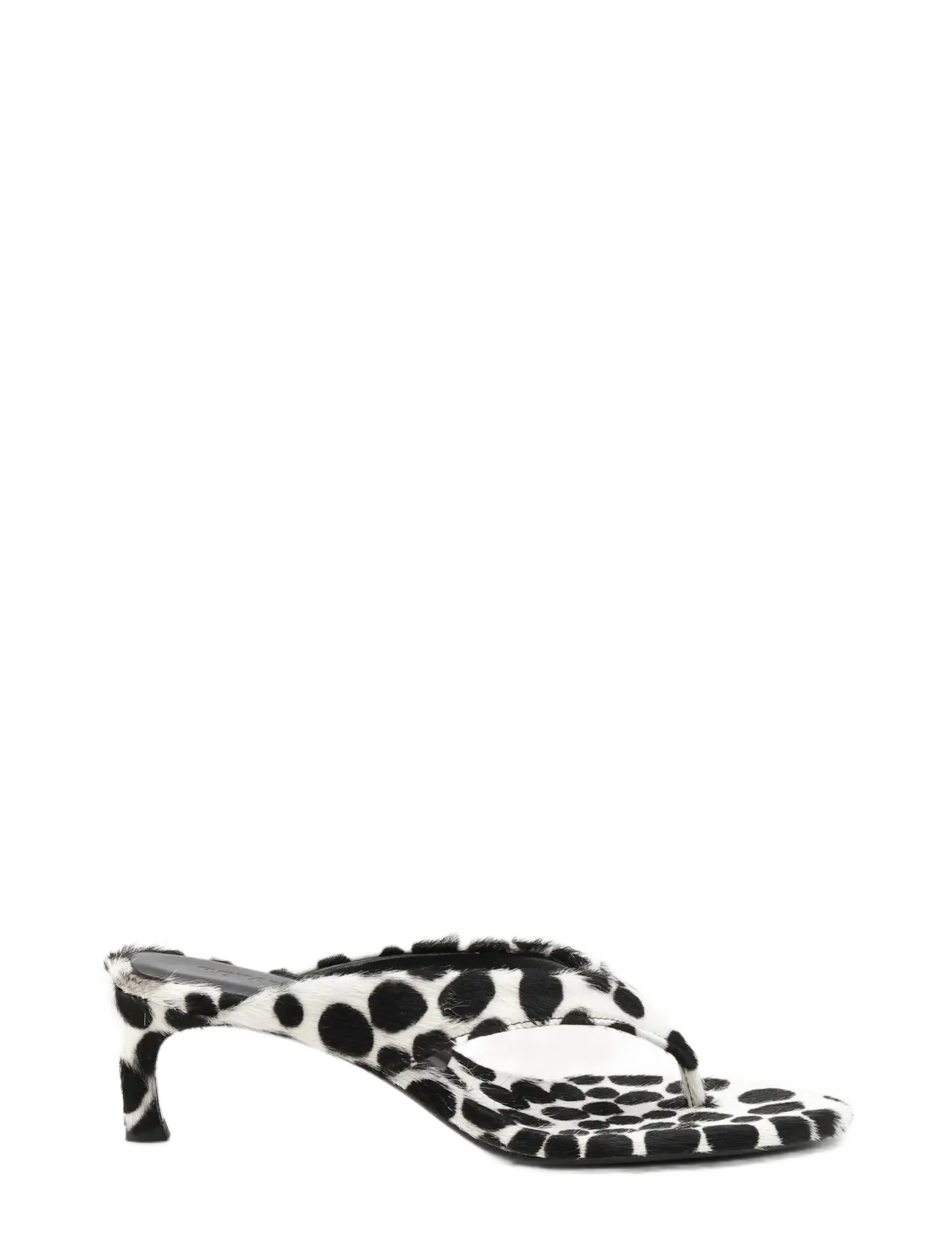 ROTATE Kitten Heel Pelz Mule Schwarz - 37 - Damen