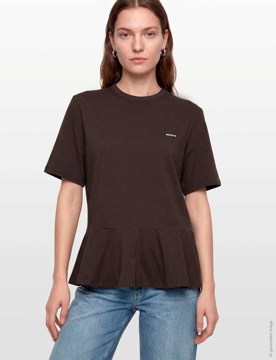 ROTATE - PEPLUM T-SHIRT - t-shirts - molÉ - 3