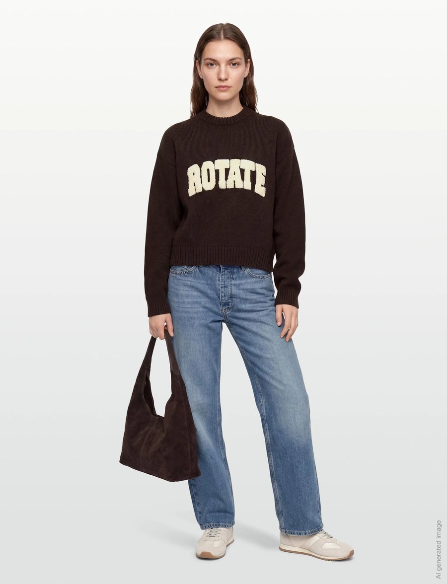 ROTATE - CREWNECK SWEATER - striktrøjer - molÉ comb. - 0