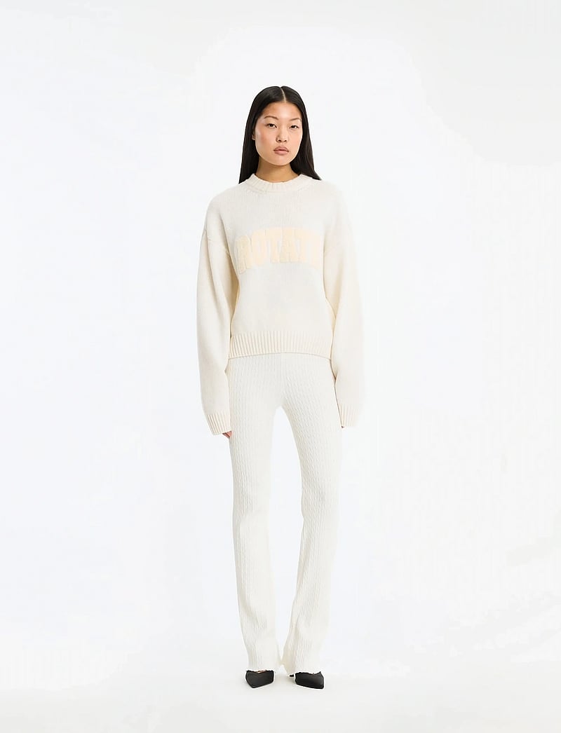 ROTATE - CREWNECK SWEATER - sviitrid - egret - 0