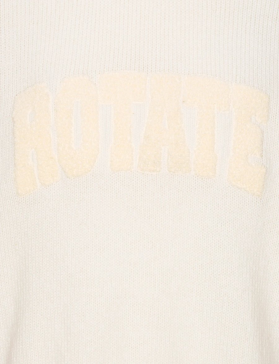 ROTATE - CREWNECK SWEATER - gebreide truien - egret - 4