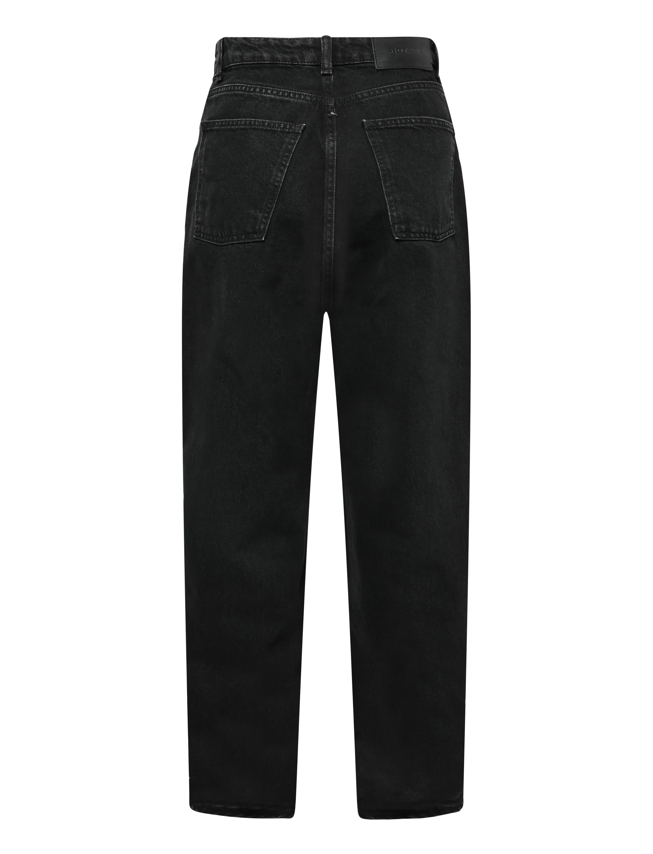 ROTATE - DRAPED BARREL LEG JEANS - black denim - 1