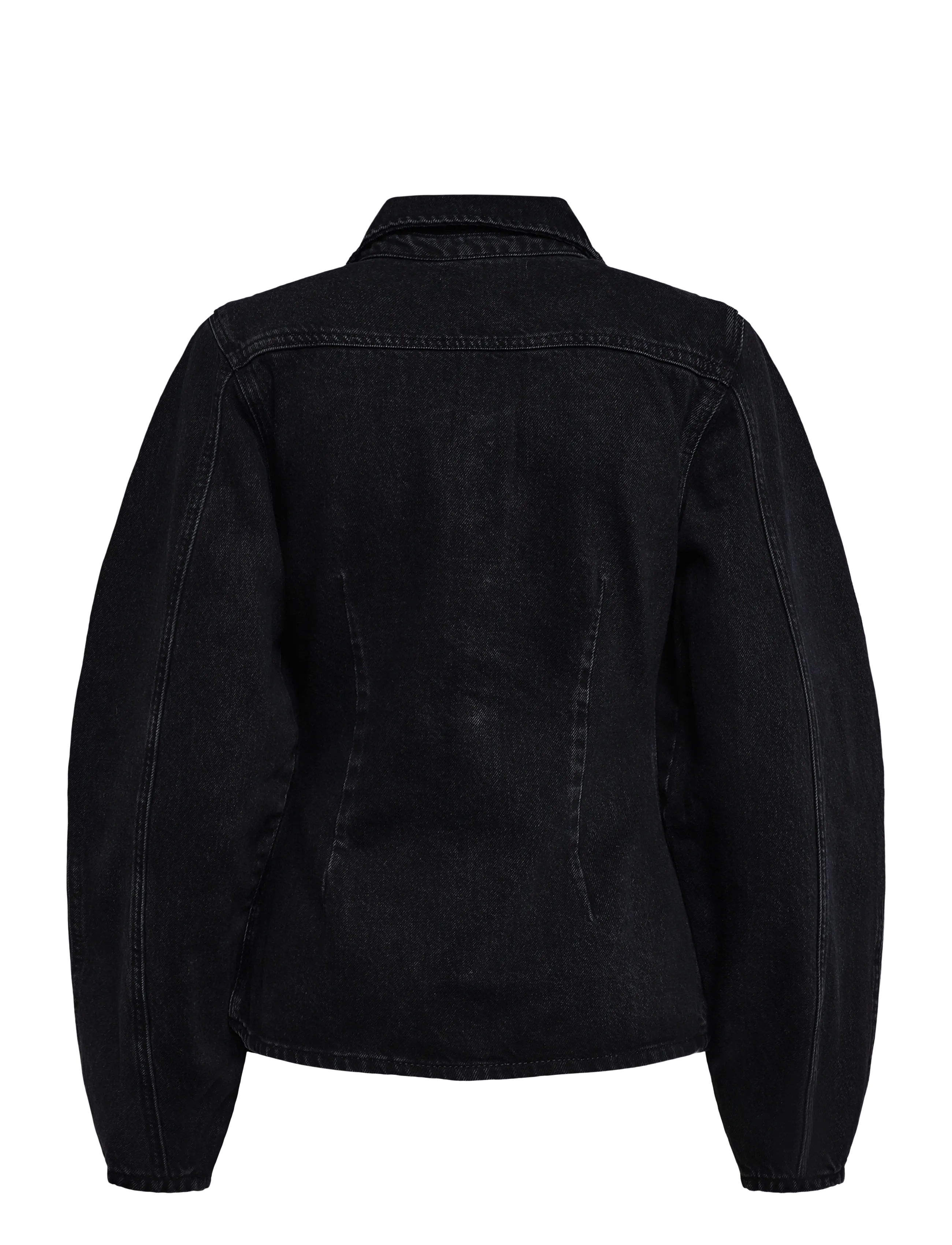 ROTATE - FITTED DENIM SHIRT - black denim - 1