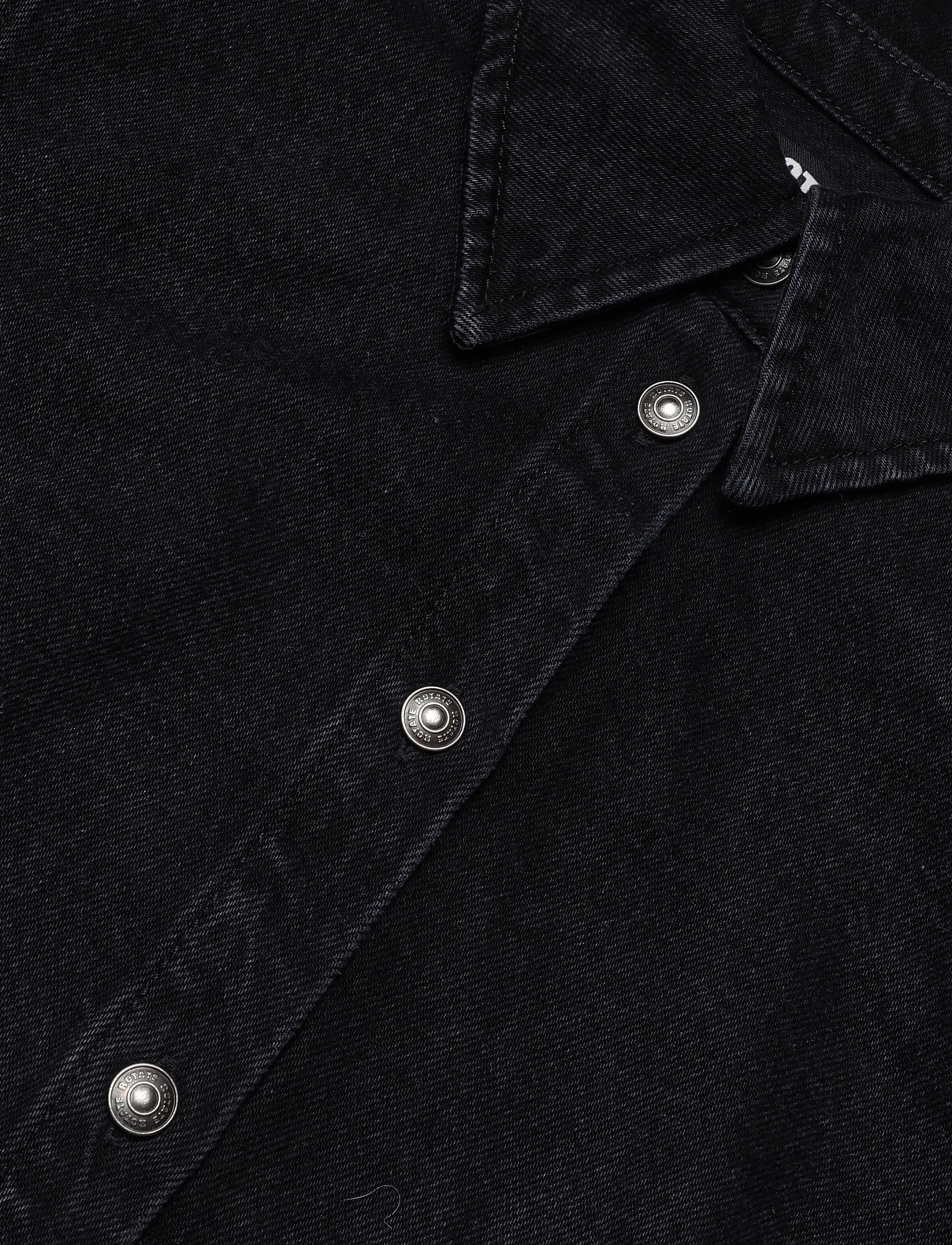 ROTATE - FITTED DENIM SHIRT - black denim - 2