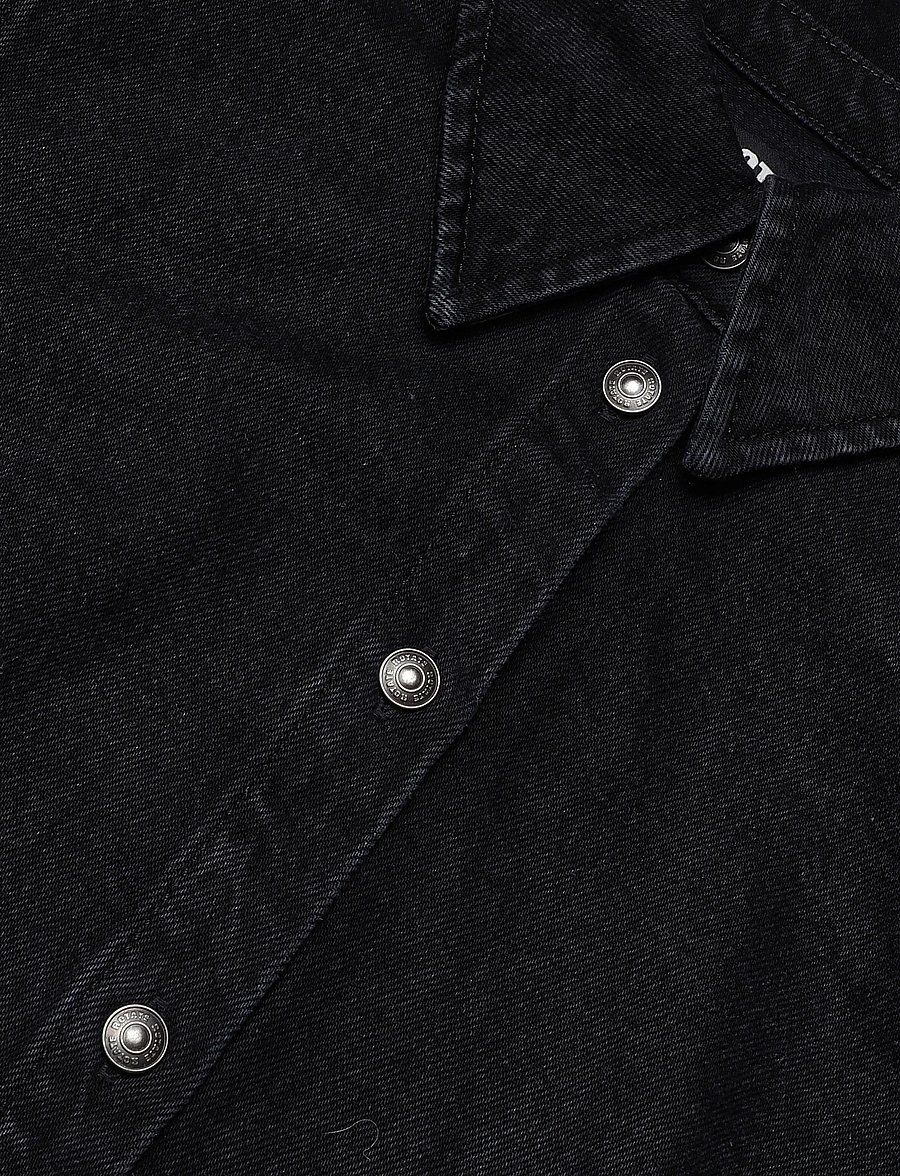 ROTATE - FITTED DENIM SHIRT - black denim - 2