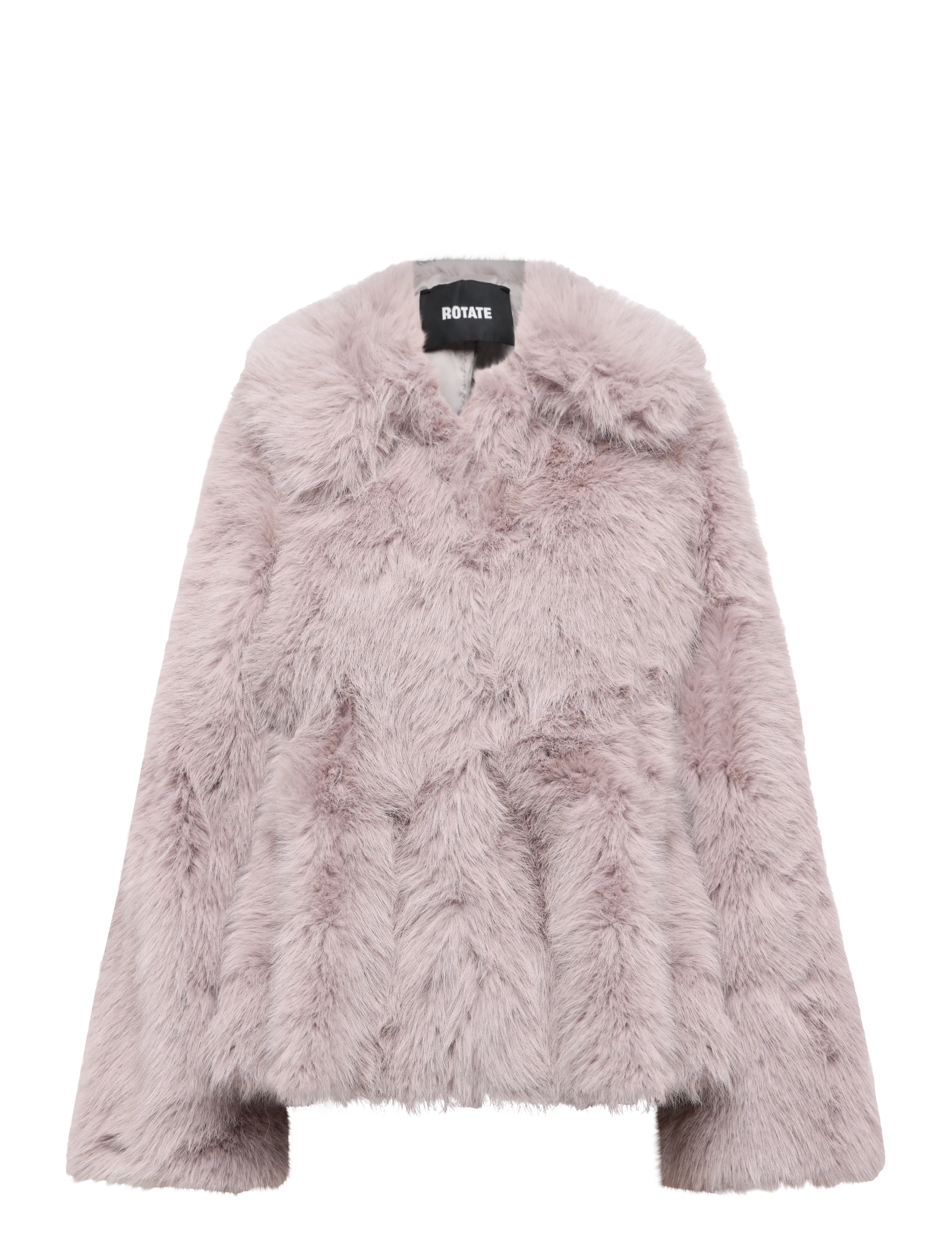 ROTATE FAUX FUR FLARED JACKET - Kleidung - ALLOY (LIGHT GRAY) / grey