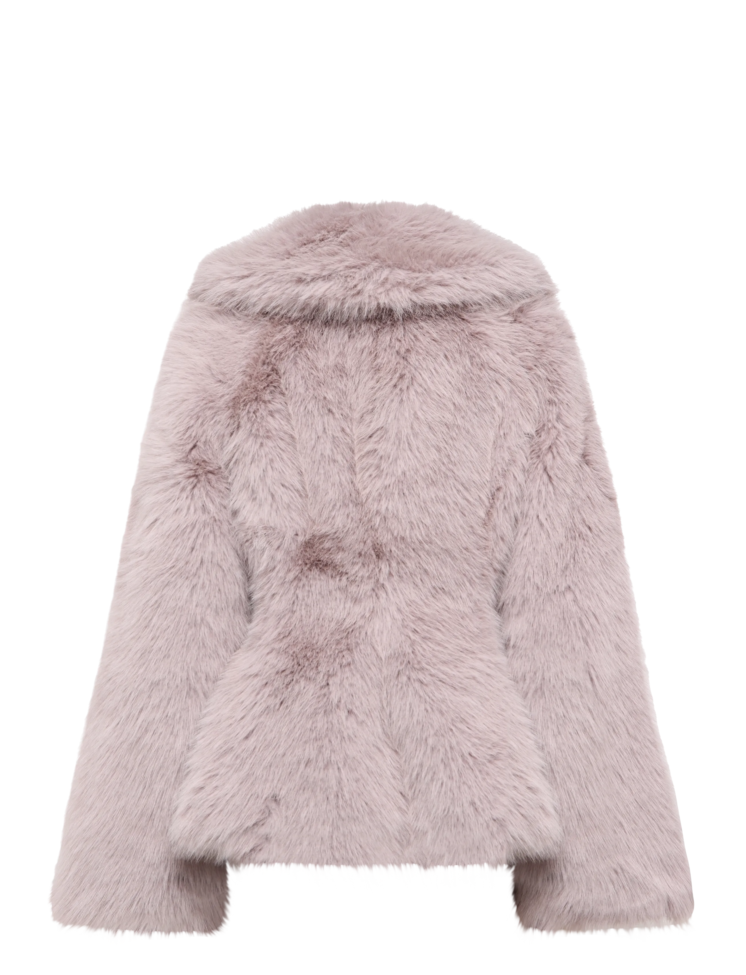 ROTATE - FAUX FUR FLARED JACKET - alloy (light gray) - 1