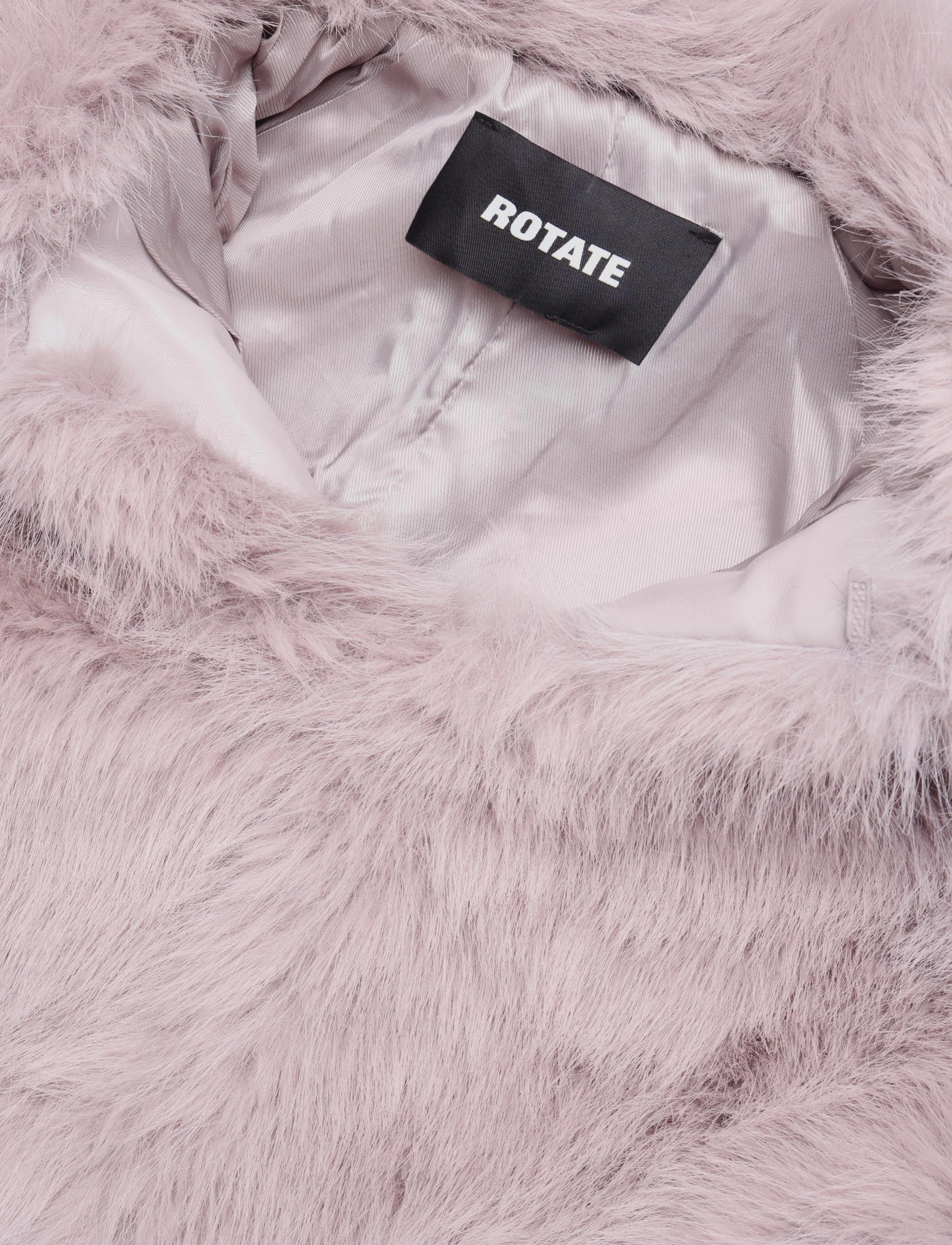 ROTATE - FAUX FUR FLARED JACKET - alloy (light gray) - 2