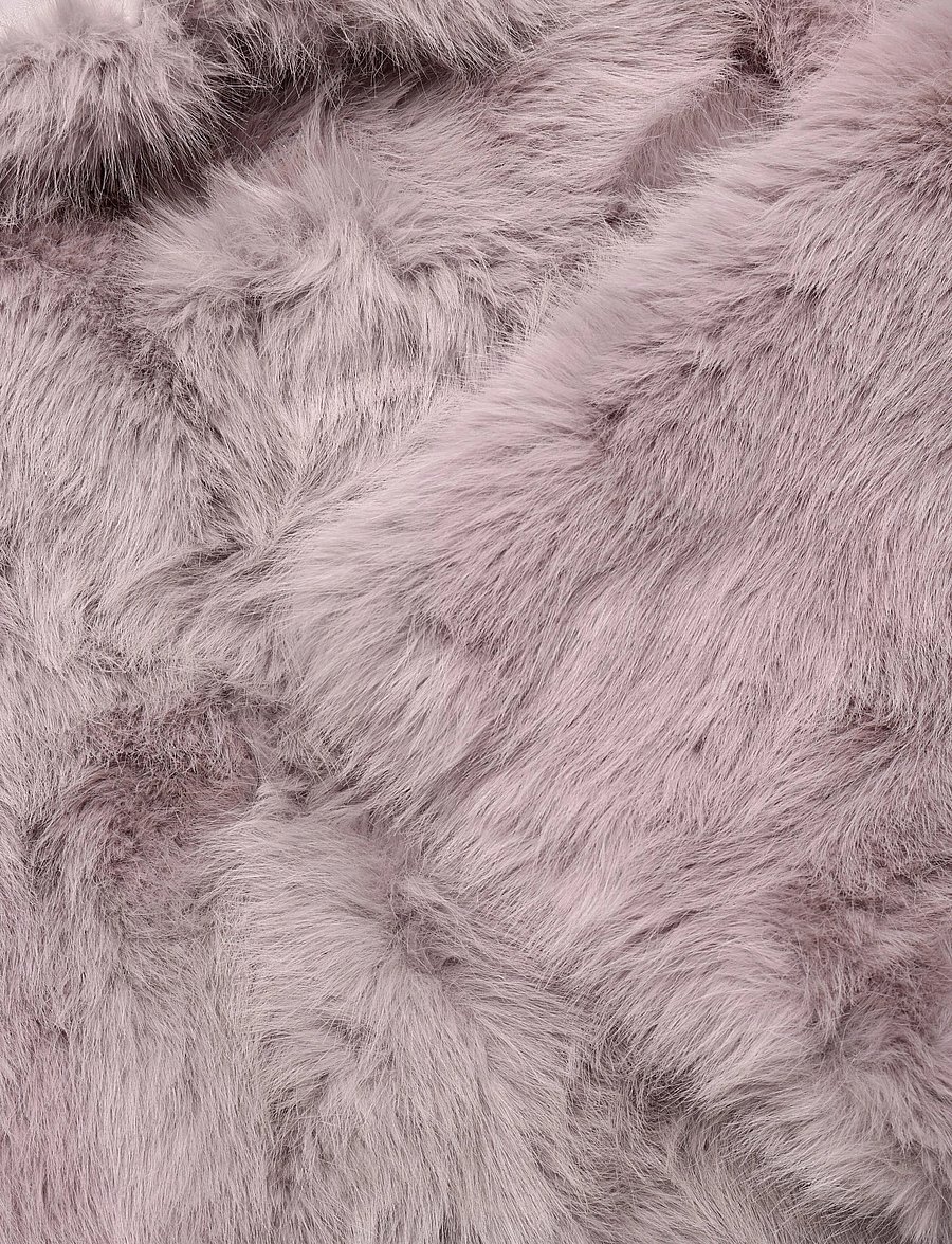 ROTATE - FAUX FUR FLARED JACKET - alloy (light gray) - 3