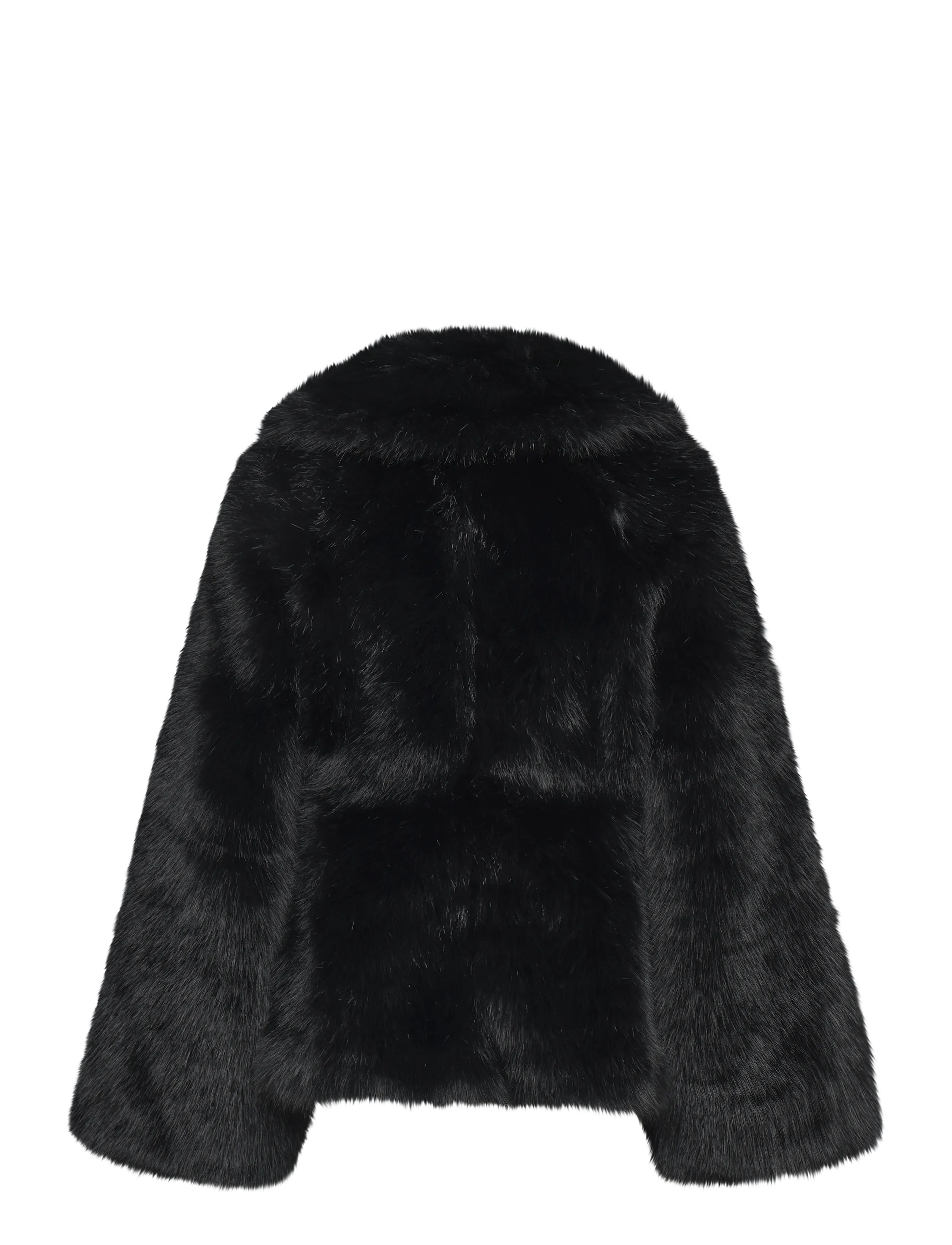 ROTATE - FAUX FUR FLARED JACKET - faux fur - black - 2