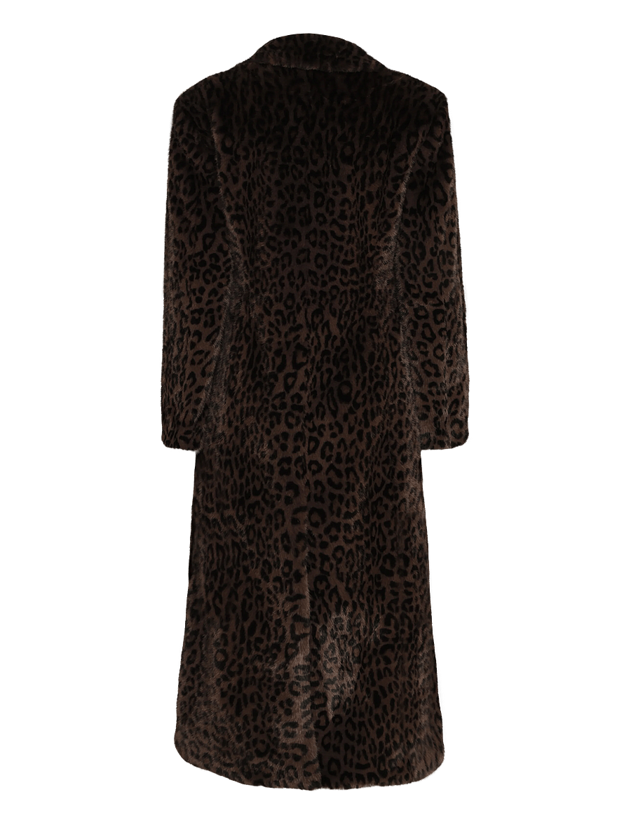 ROTATE - FAUX FUR COAT - desert palm comb. - 1
