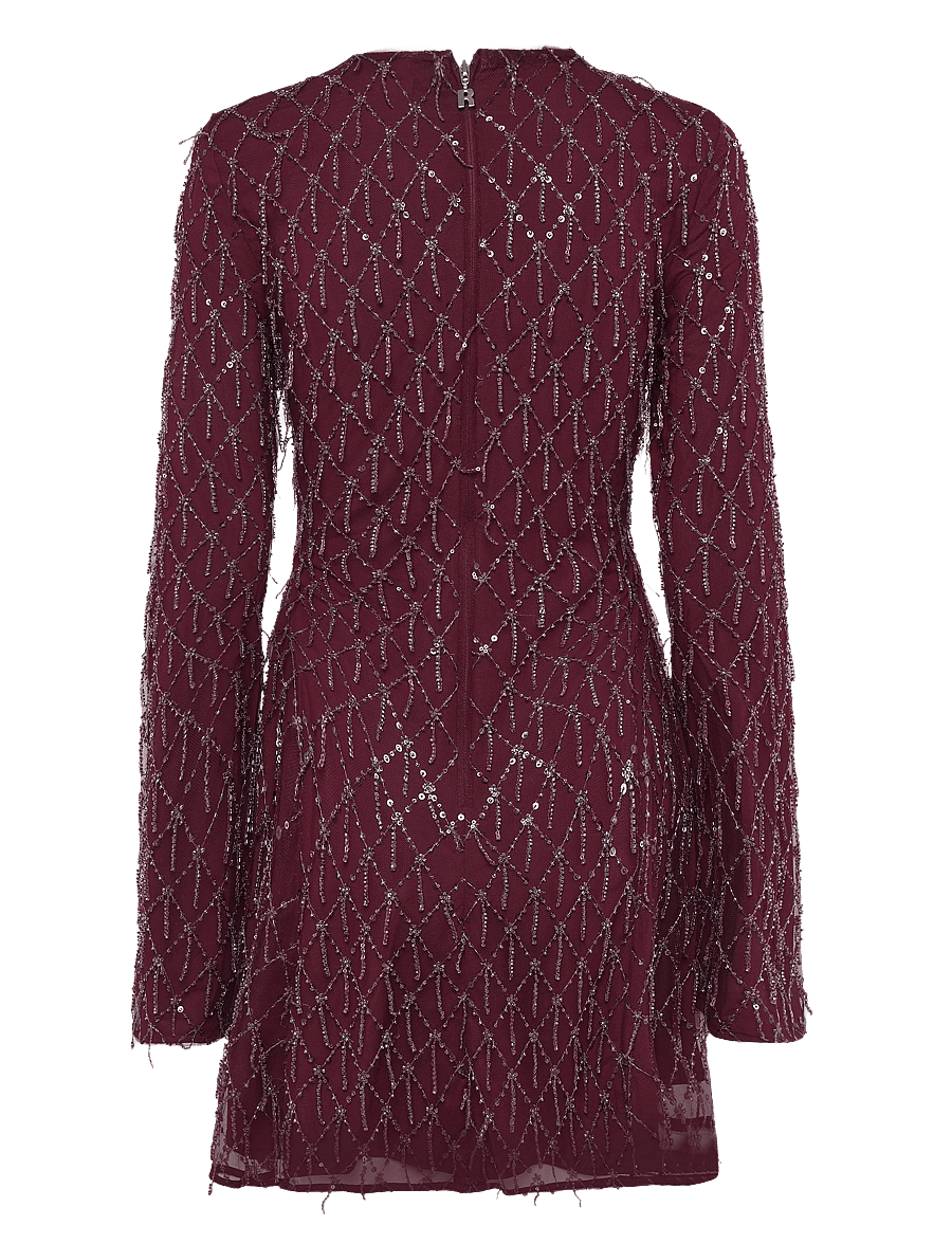 ROTATE - SEQUINS MINI FLARED DRESS - sequin dresses - winetasting - 2