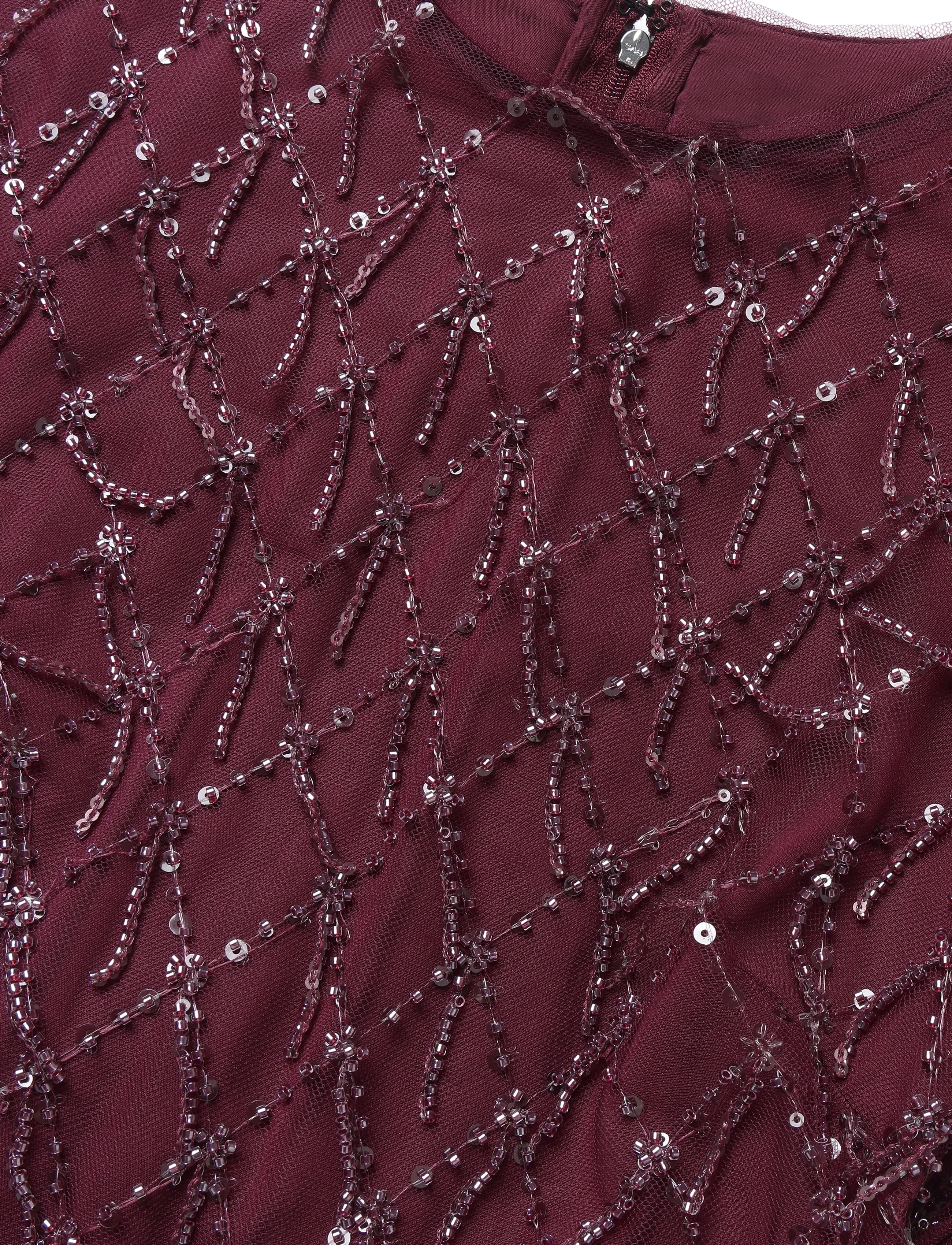 ROTATE - SEQUINS MINI FLARED DRESS - sequin dresses - winetasting - 5