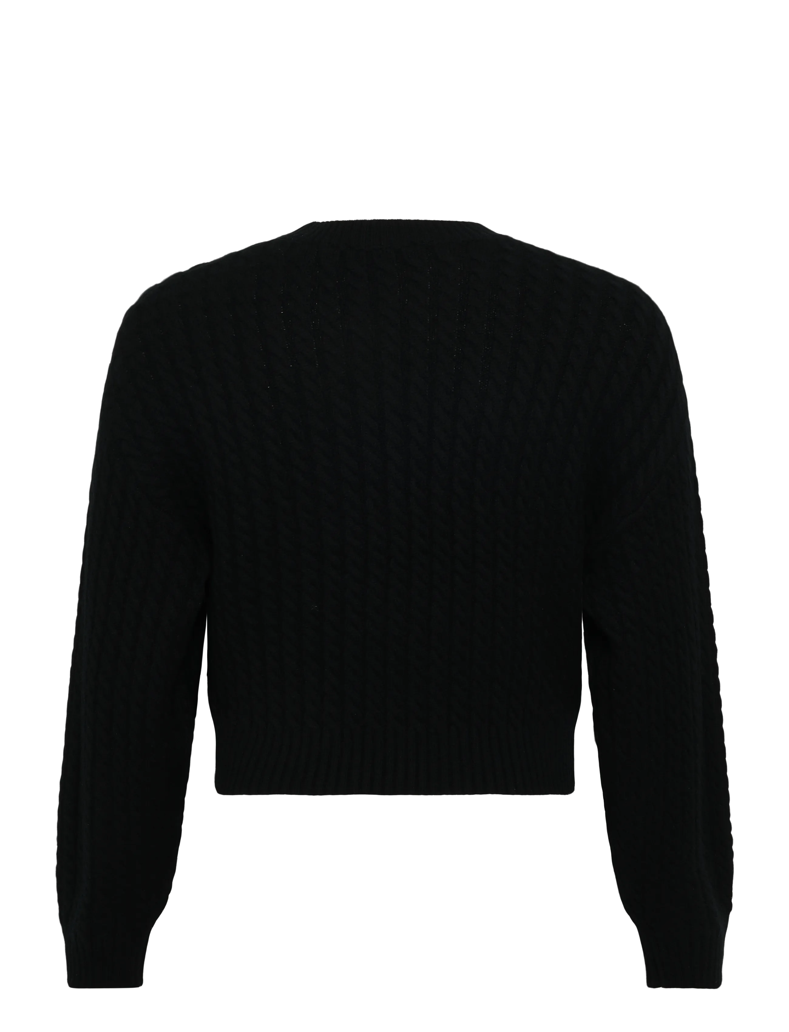 ROTATE - CABLE CREWNECK SWEATER - pullover - black - 2