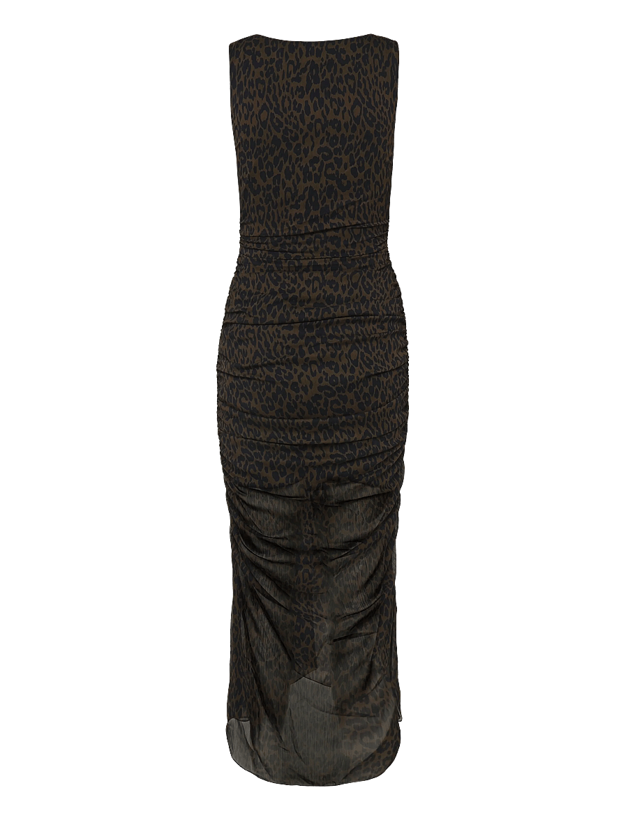 ROTATE - RUCHED MIDI DRESS - molÉ comb. - 2