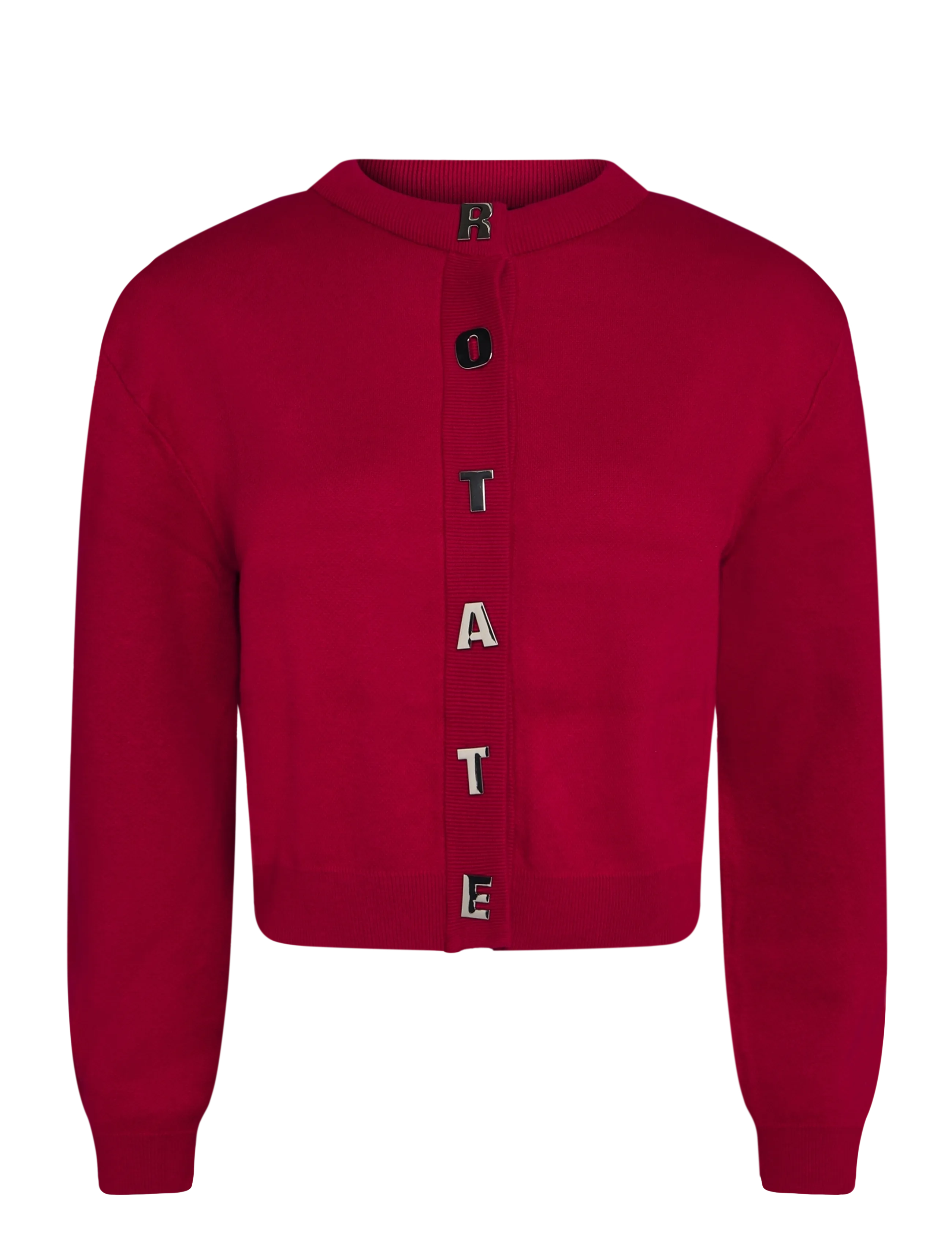 ROTATE FIRM KNIT CARDIGAN - Riided - SCOOTER RED / red