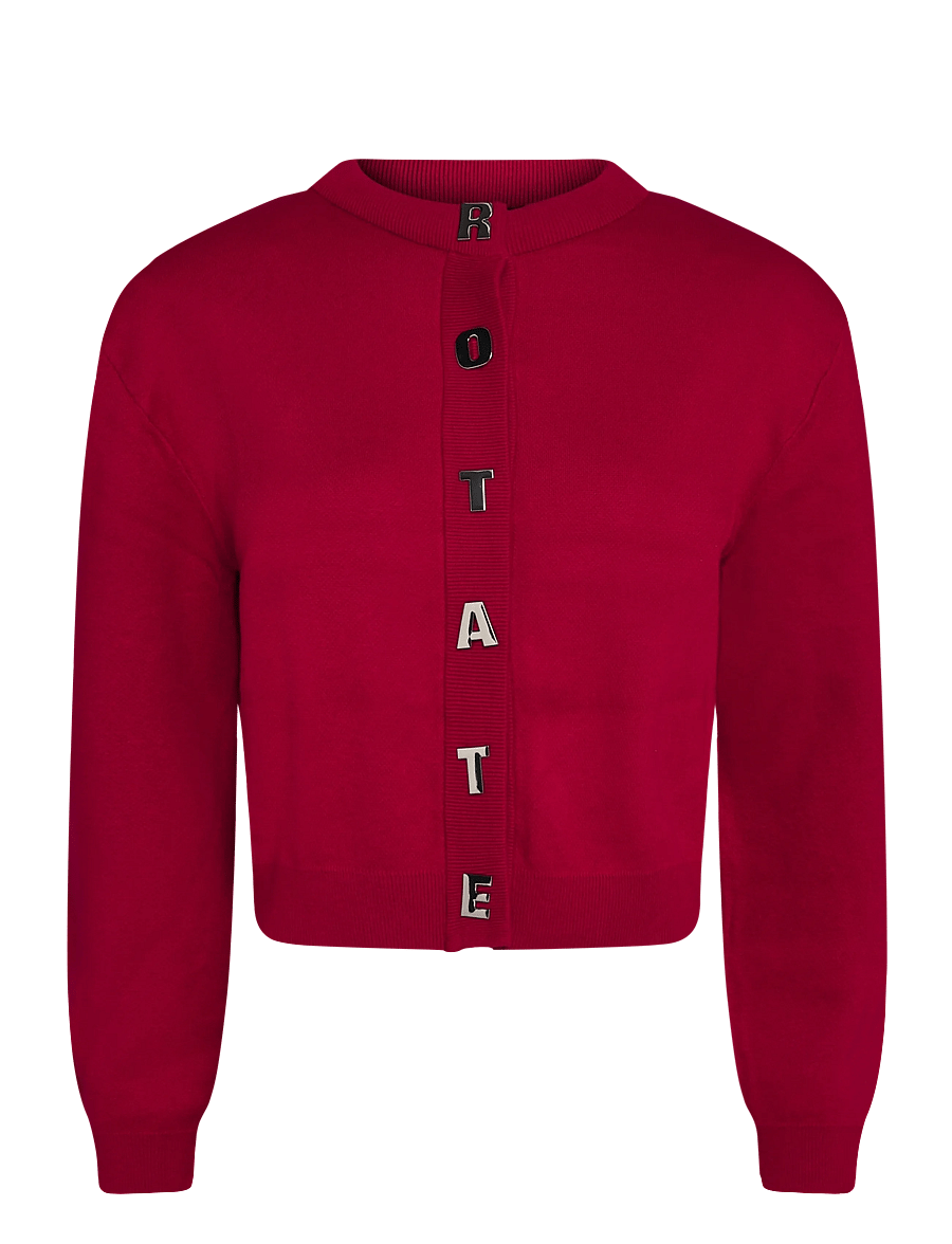 ROTATE - FIRM KNIT CARDIGAN - scooter red - 0