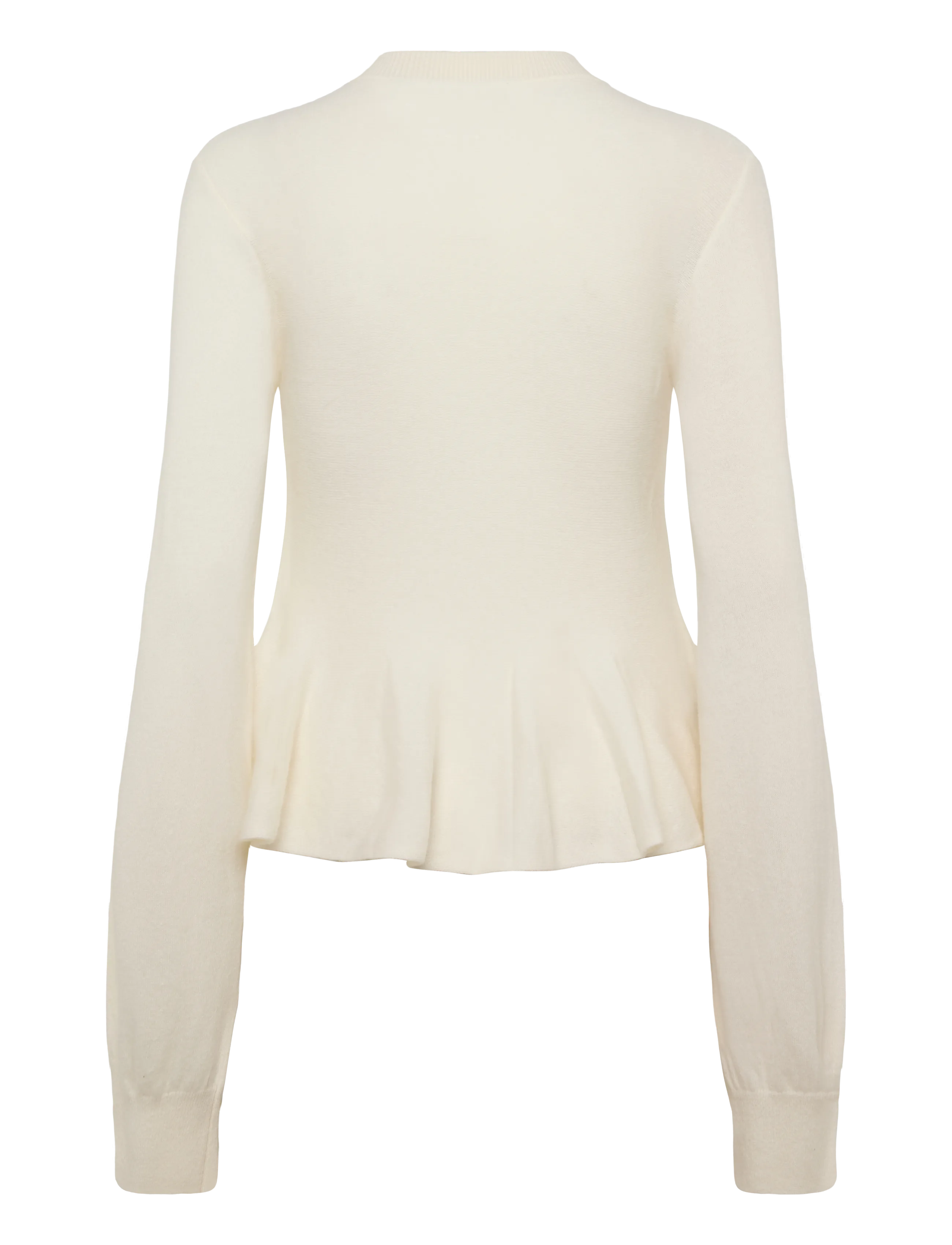 ROTATE - SCULPTURED KNIT CARDIGAN - cardigans - egret - 2