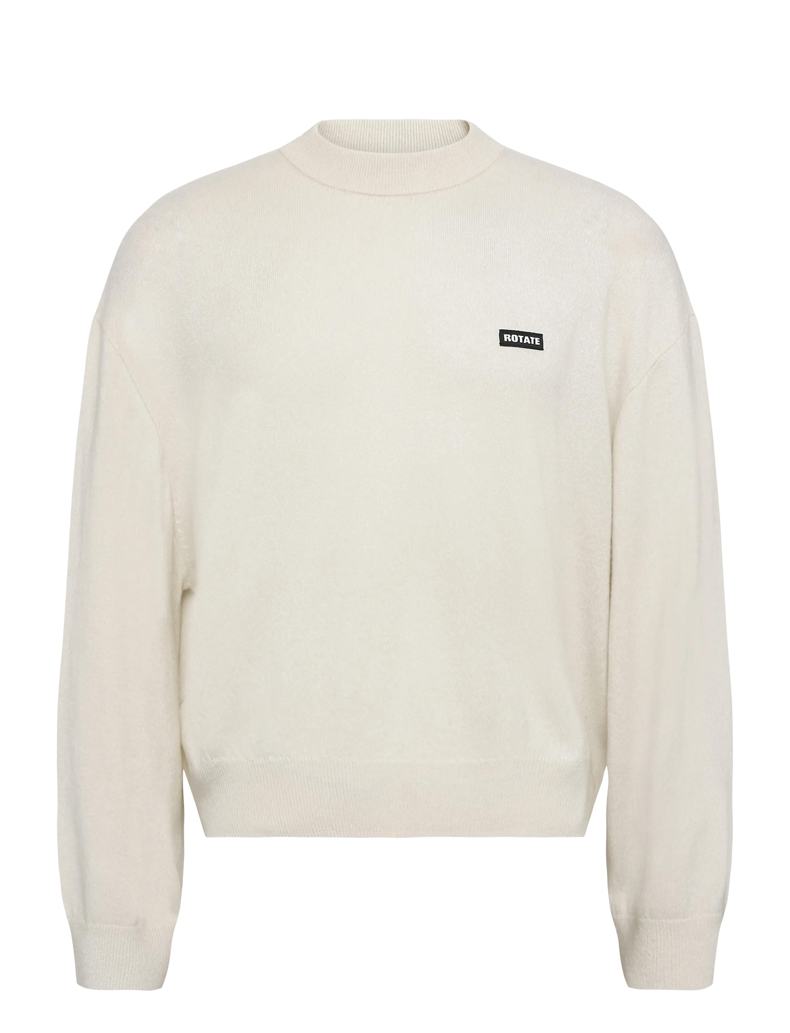 ROTATE OVERSIZED KNIT PULLOVER - Riided - EGRET / cream