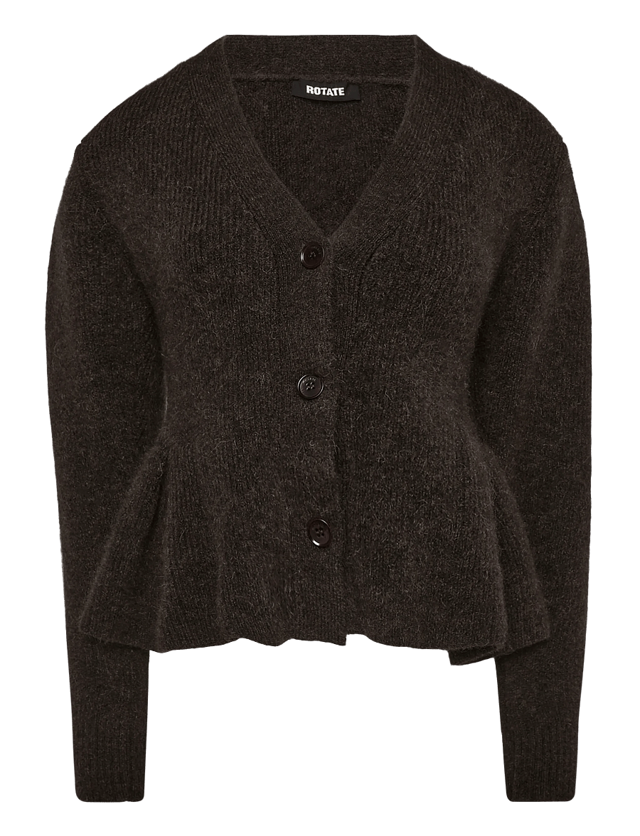 ROTATE - KNIT PEPLUM CARDIGAN - kardiganid - molÉ - 0