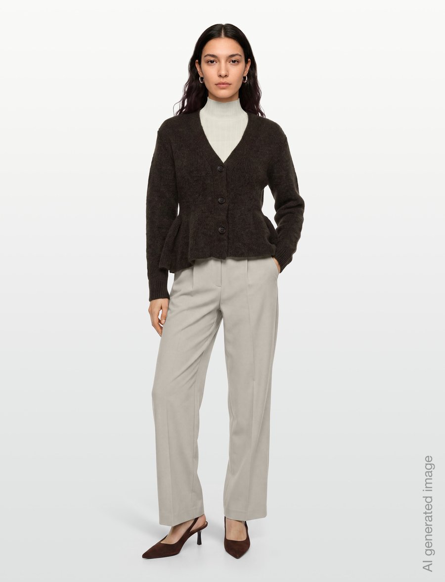 ROTATE - KNIT PEPLUM CARDIGAN - strickjacken - molÉ - 0