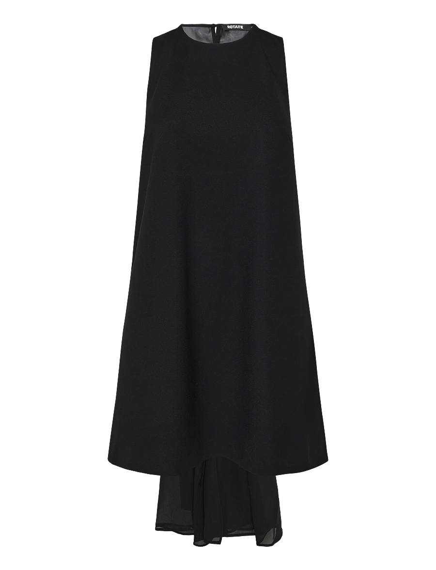 ROTATE - CREPE MINI A-LINE DRESS - black - 0