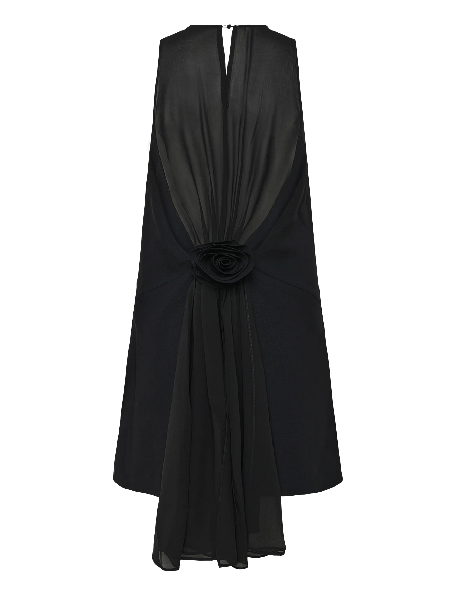 ROTATE - CREPE MINI A-LINE DRESS - black - 1