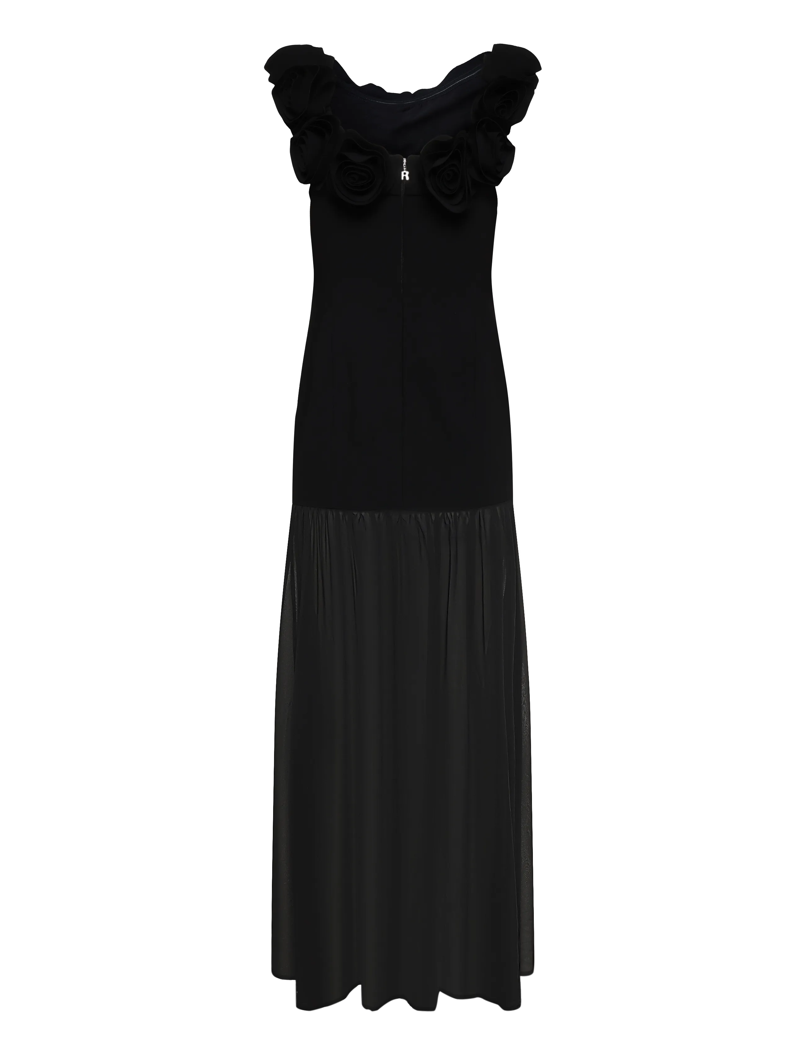 ROTATE - CREPE MAXI FLOWER DRESS - black - 2