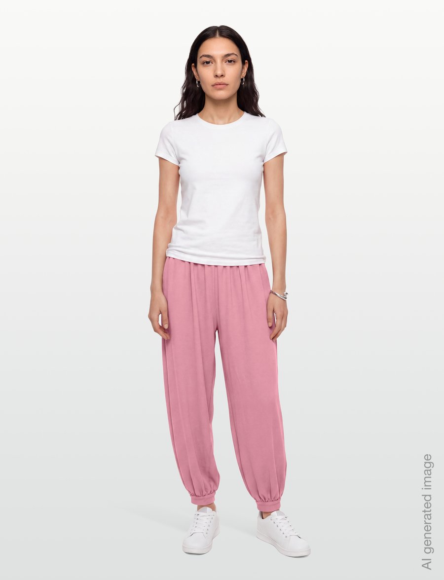 ROTATE - BALLOON PLEATED PANTS - barrel trousers - lilas - 0