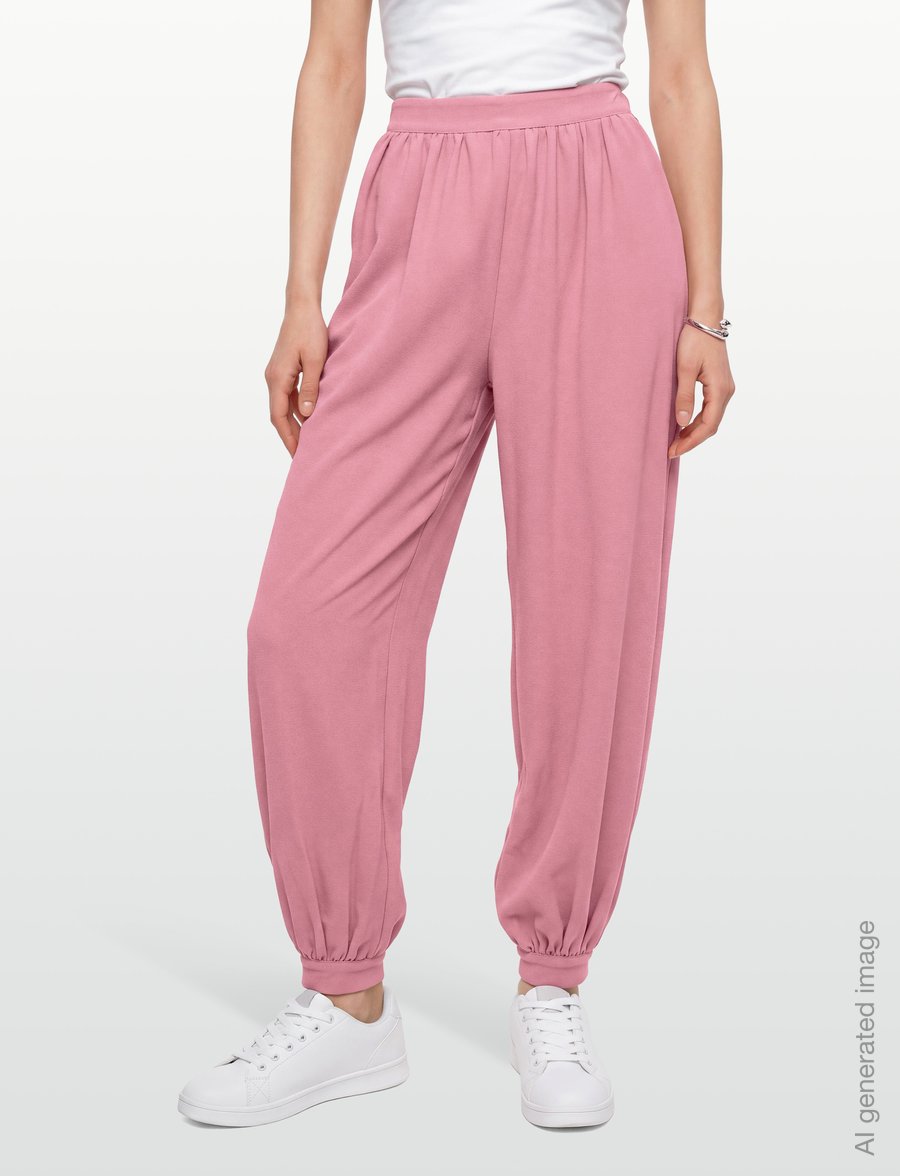 ROTATE - BALLOON PLEATED PANTS - barrel trousers - lilas - 3
