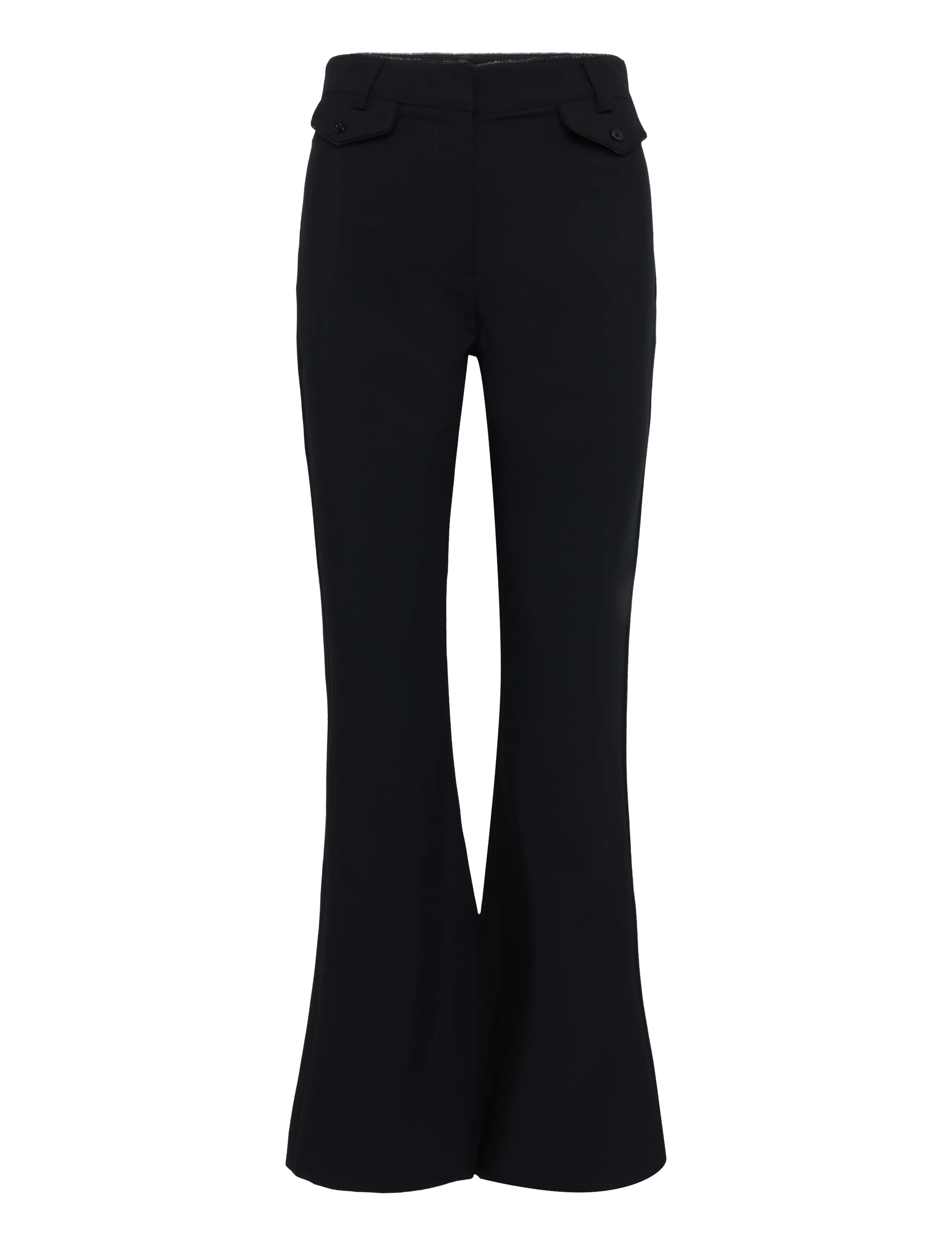 ROTATE - FLARED PANTS - utsvängda byxor - black - 1