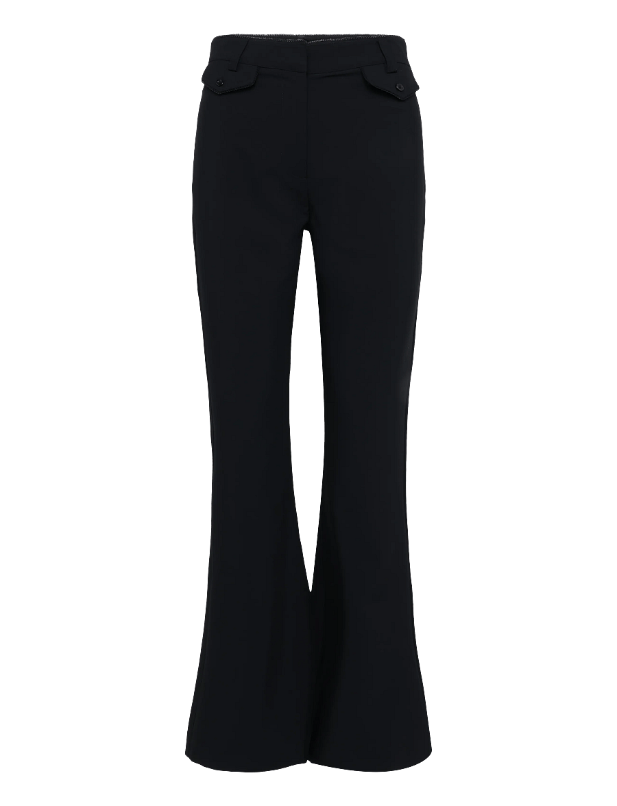 ROTATE - FLARED PANTS - utsvängda byxor - black - 1