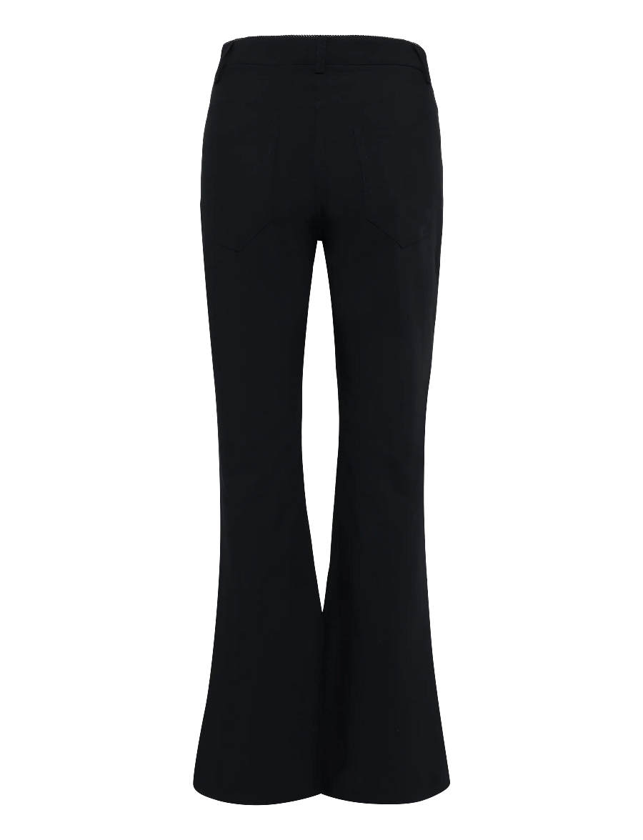 ROTATE - FLARED PANTS - utsvängda byxor - black - 2