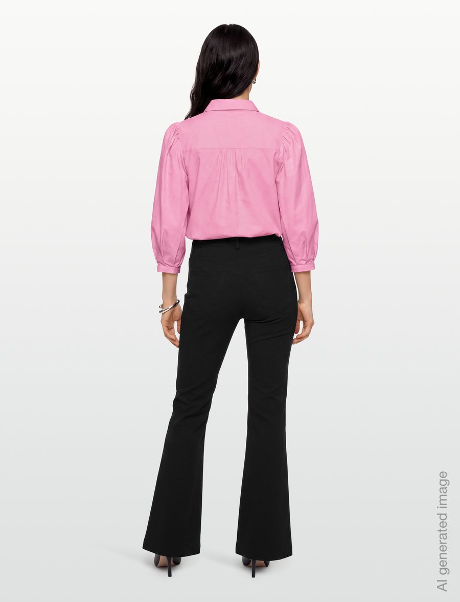 ROTATE - FLARED PANTS - utsvängda byxor - black - 4