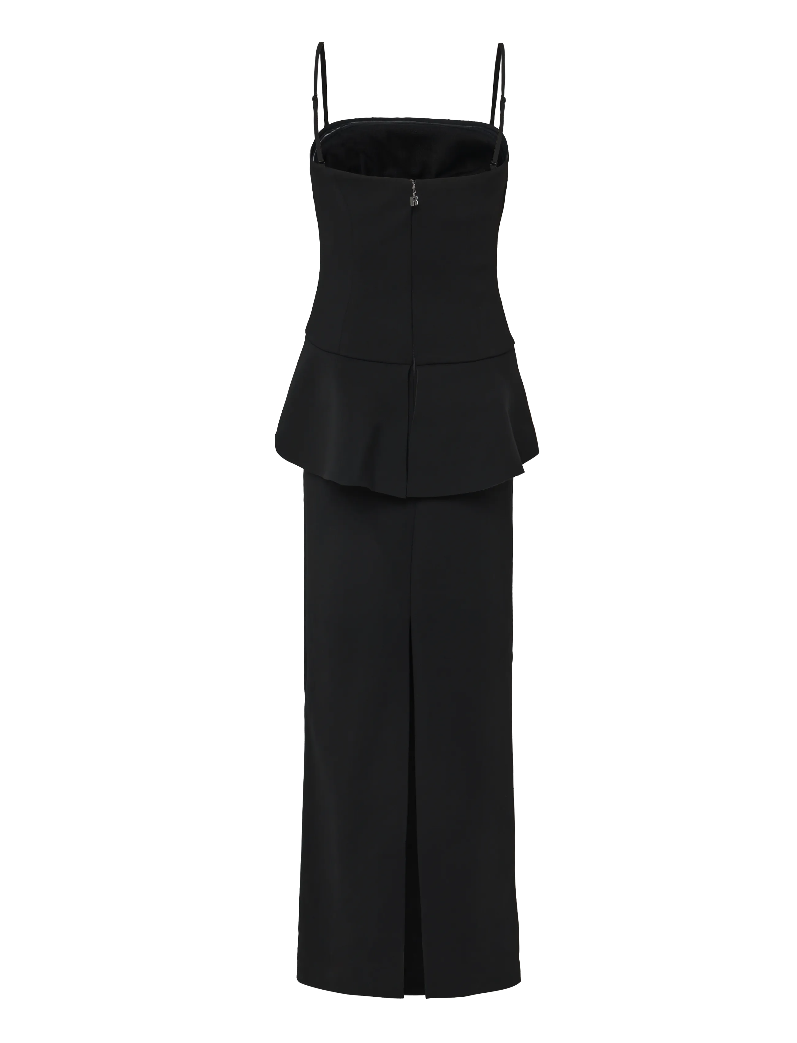 ROTATE - LONG FLOWER STRAPLESS DRESS - black - 2