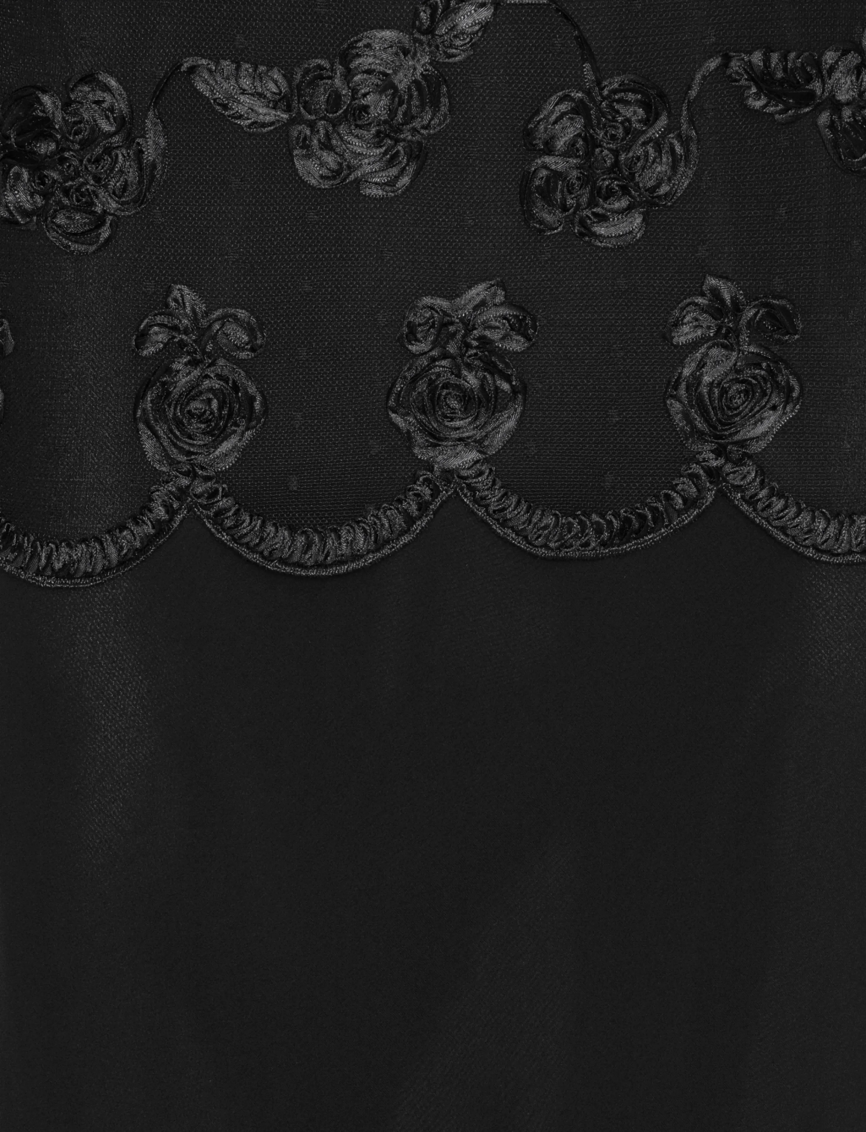 ROTATE - FLOWER MESH MAXI DRESS - aftonklänningar - black - 4