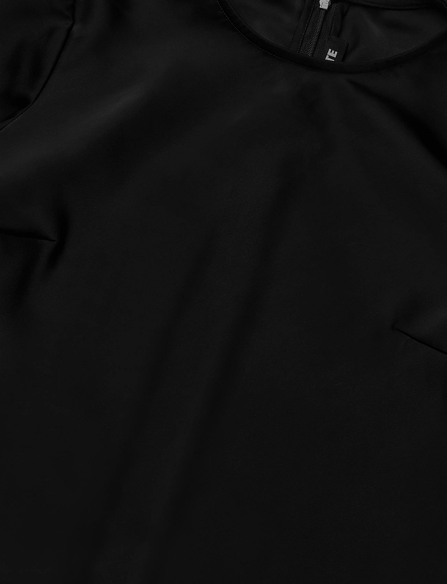 ROTATE - MAXI LS SLIT DRESS - aftonklänningar - black - 4