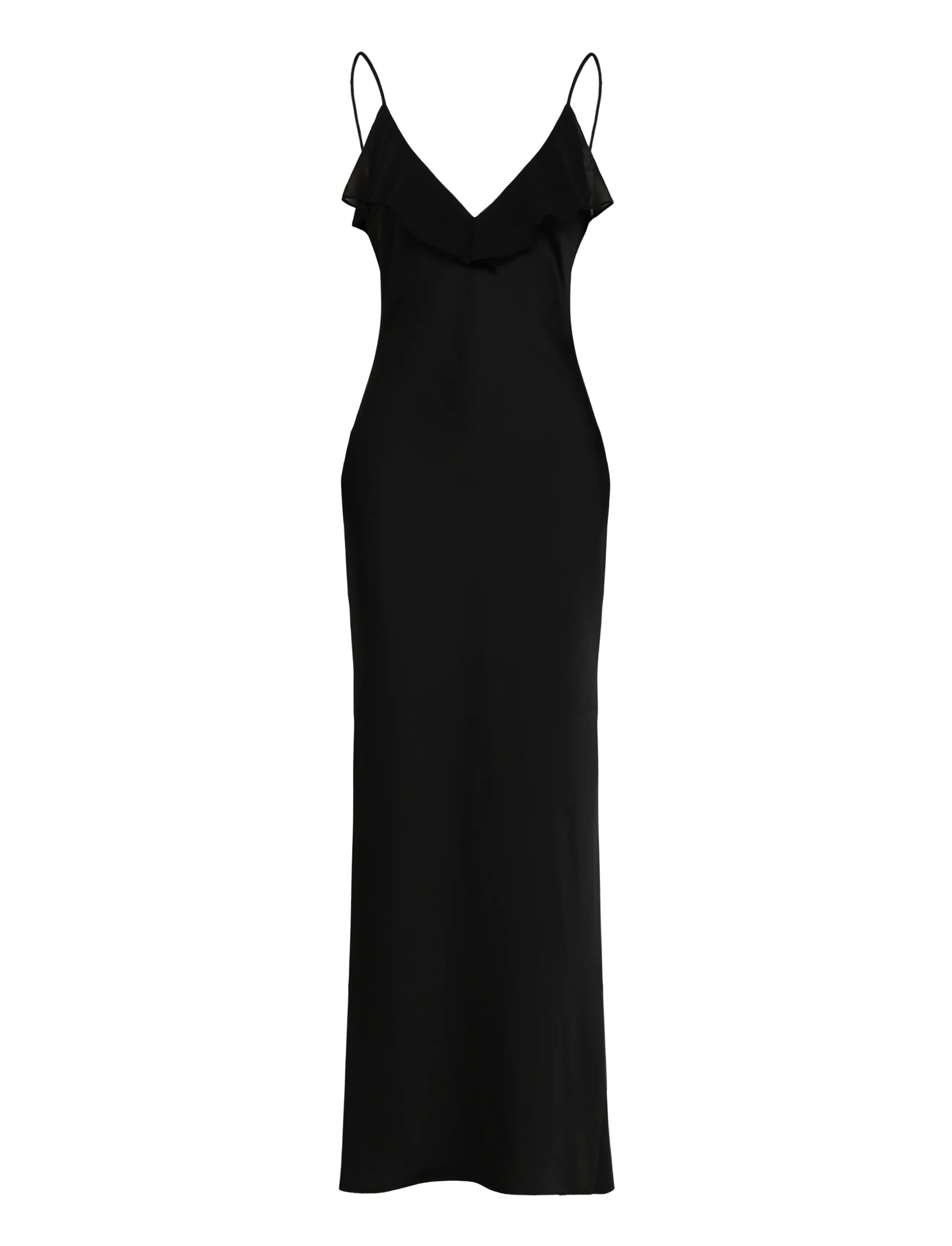 ROTATE V-Neck Slip Dress, 42, Black, Kjoler > Underkjoler, Dame