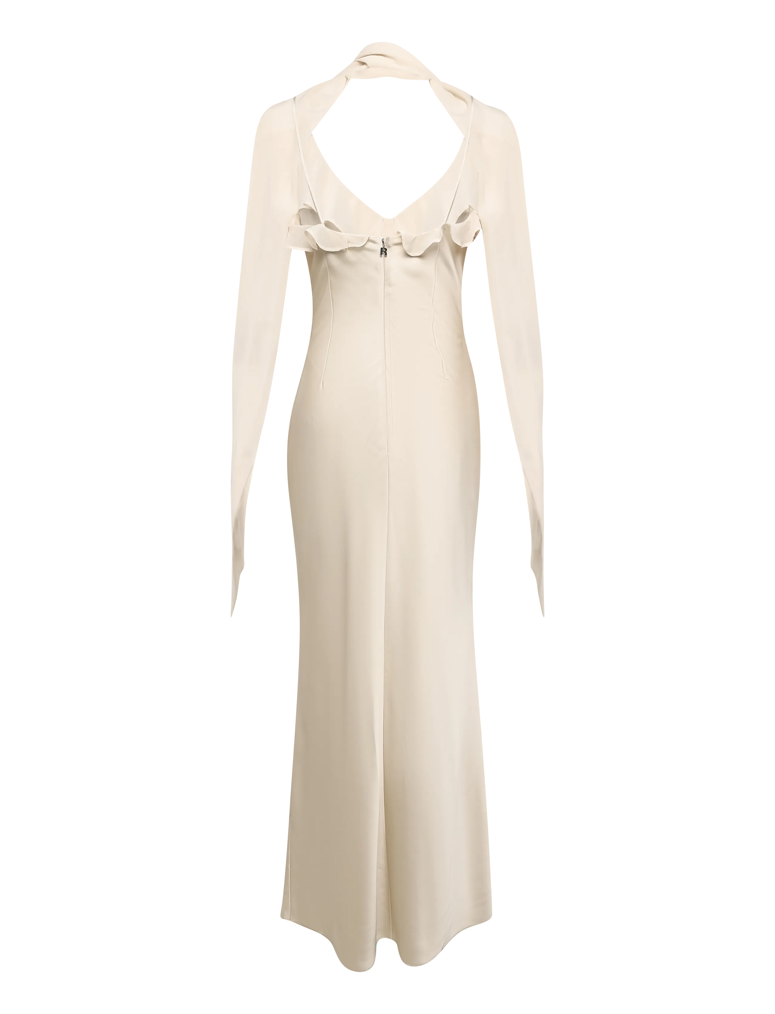 ROTATE - V-NECK SLIP DRESS - turtledove - 2
