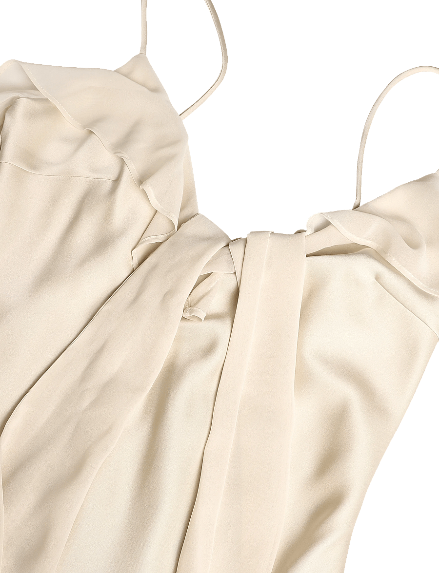 ROTATE - V-NECK SLIP DRESS - turtledove - 5