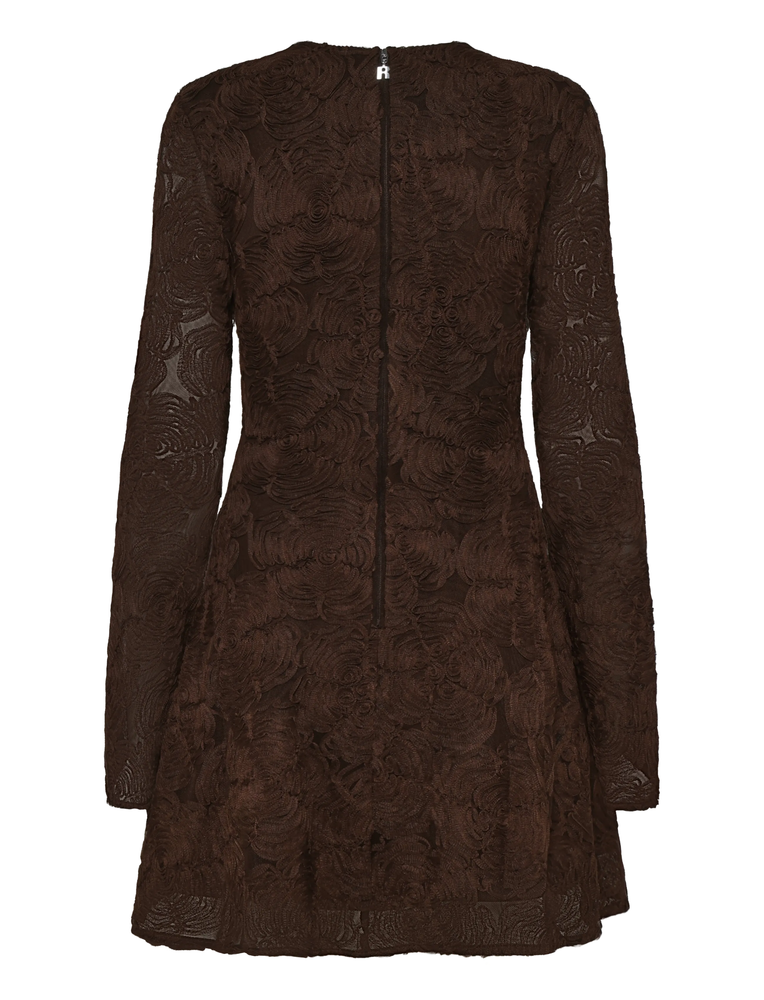 ROTATE - FLOWER MESH LS MINI DRESS - blondekjoler - molÉ - 1