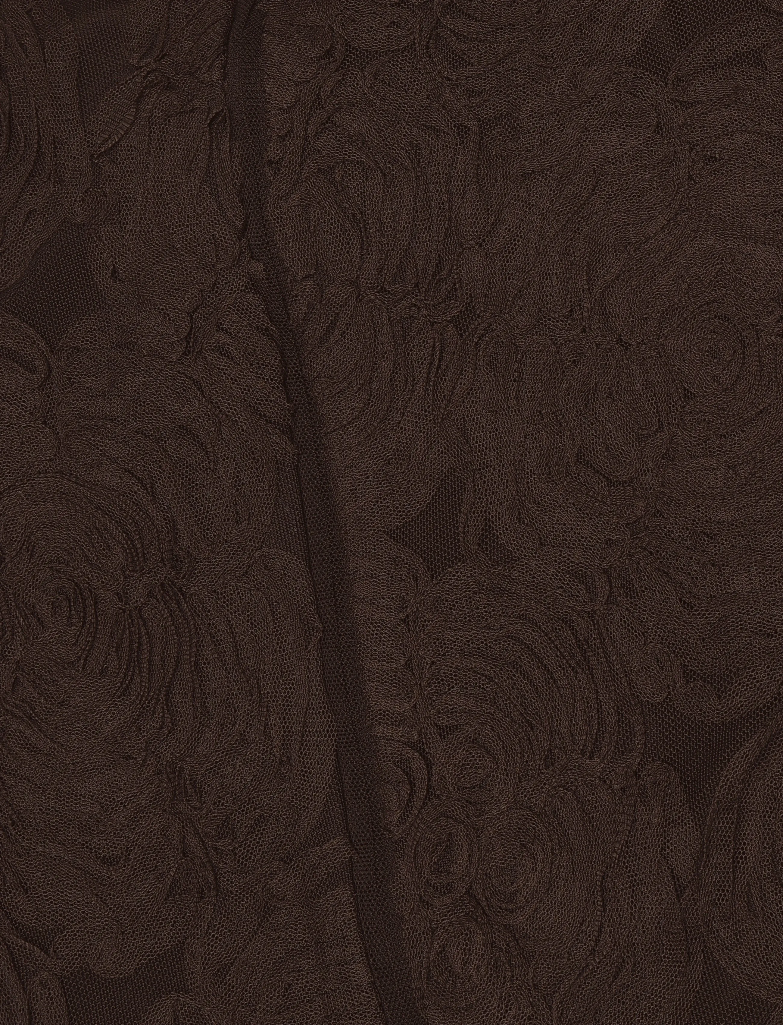 ROTATE - FLOWER MESH FLARED DRESS - molÉ - 4