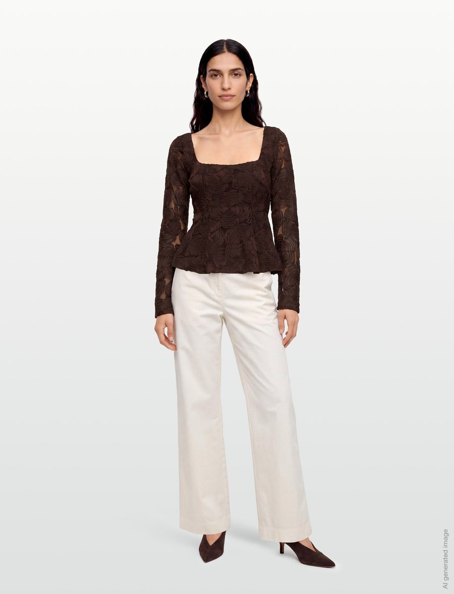 ROTATE - FLOWER MESH TOP - molÉ - 0