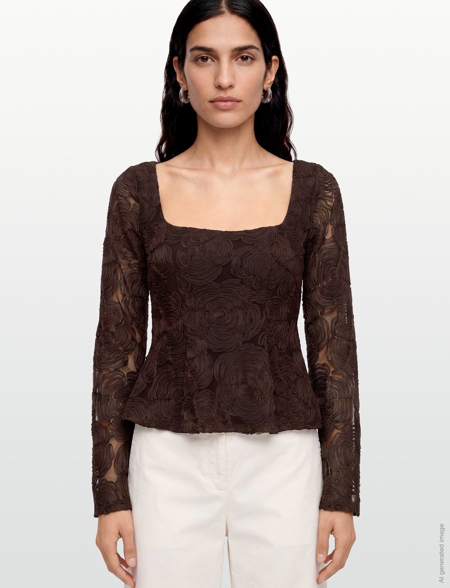 ROTATE - FLOWER MESH TOP - molÉ - 3