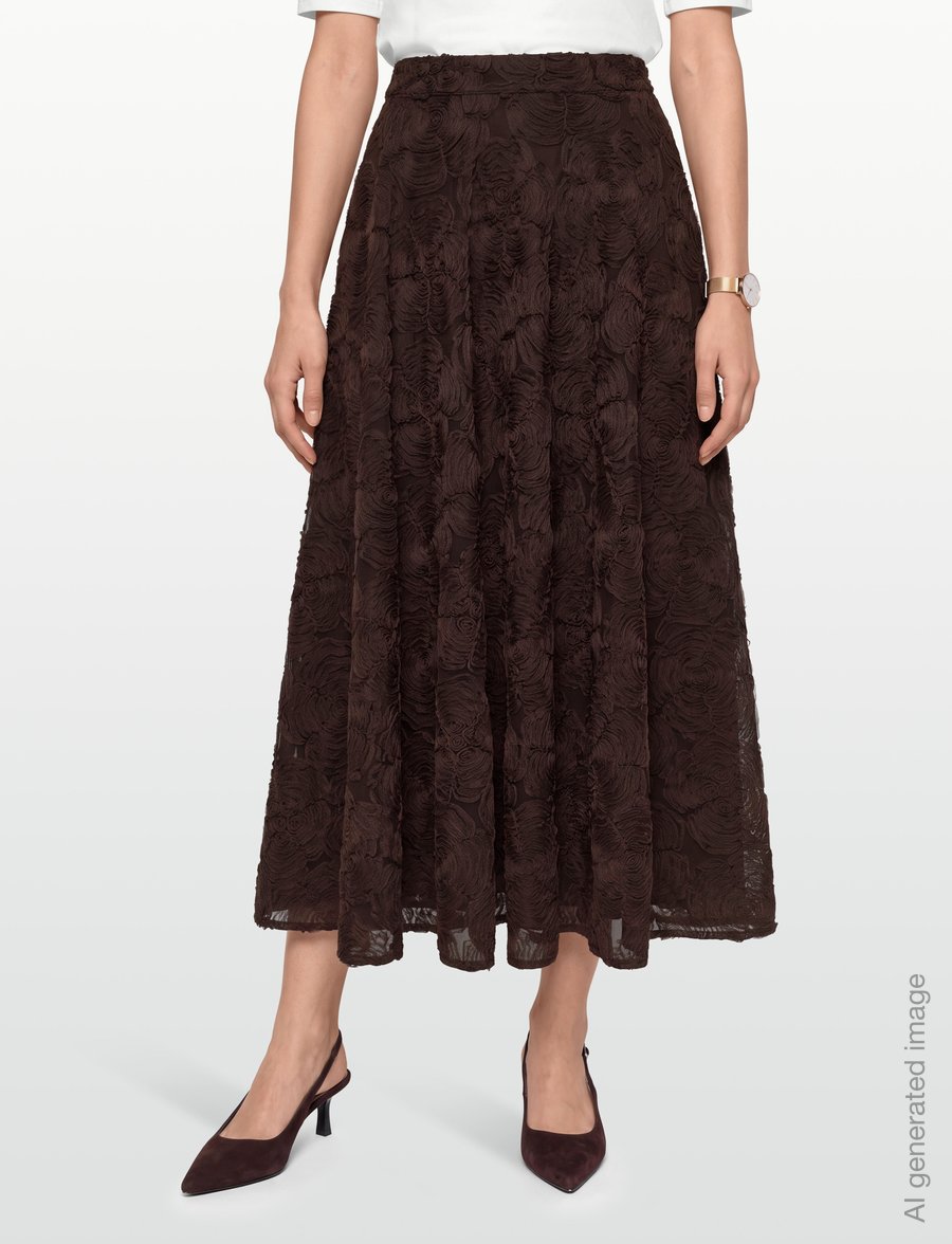 ROTATE - FLOWER MESH SUN SKIRT - maxikjolar - molÉ - 3