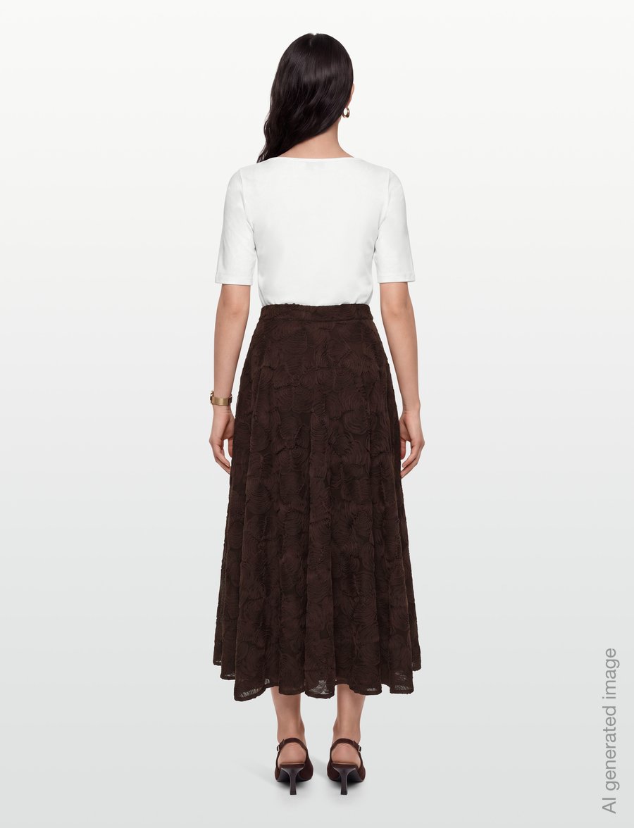 ROTATE - FLOWER MESH SUN SKIRT - maxikjolar - molÉ - 4
