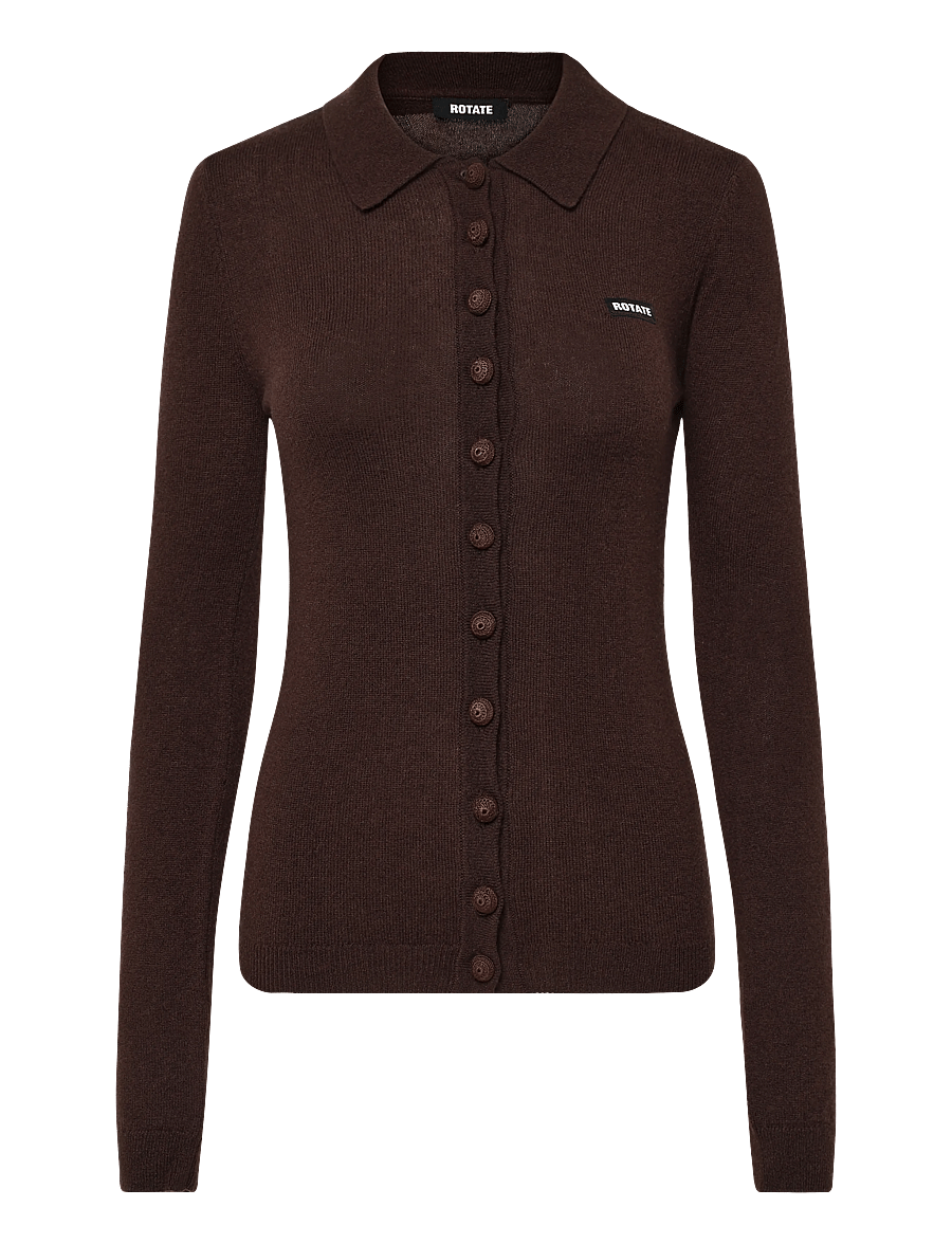 ROTATE - KNITTED POLO TOP - molÉ - 1
