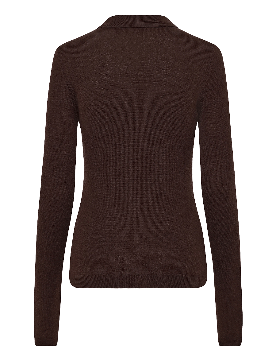 ROTATE - KNITTED POLO TOP - molÉ - 2