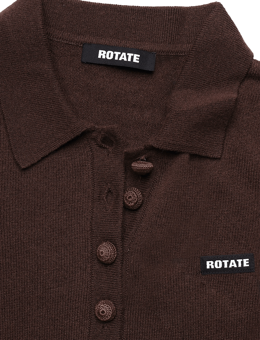 ROTATE - KNITTED POLO TOP - molÉ - 5