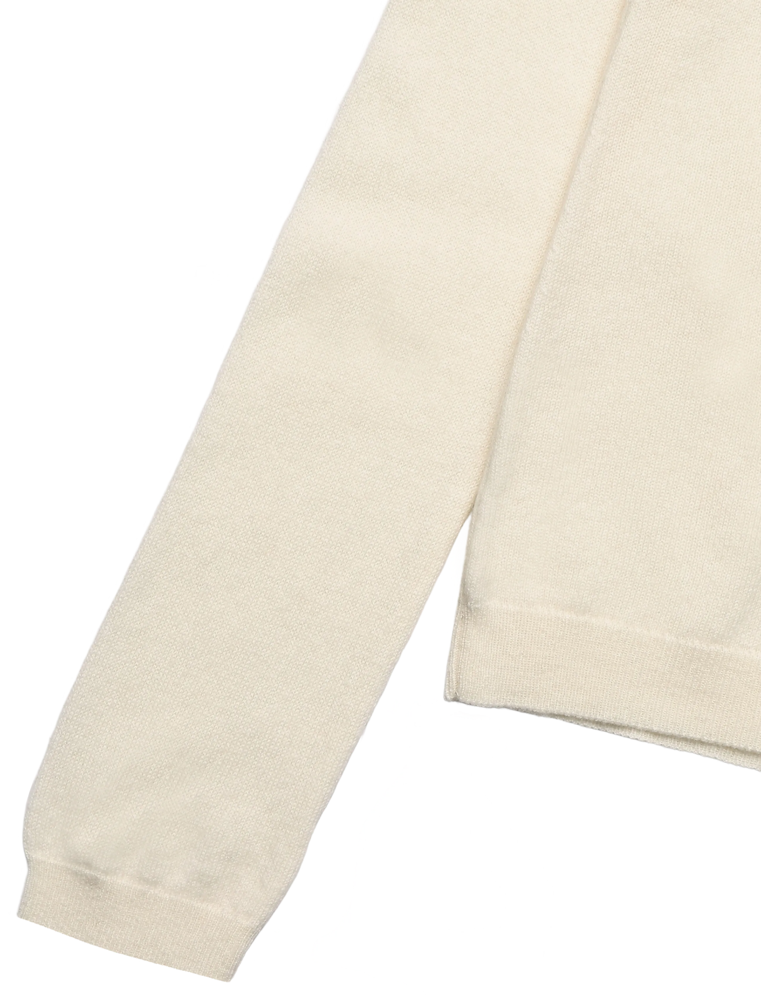 ROTATE - KNITTED POLO TOP - kašmiir - egret - 3